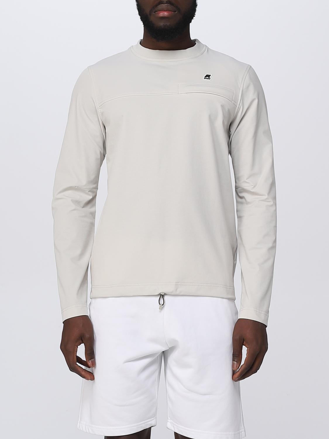 Felpa K-way in felpa elasticizzata Beige