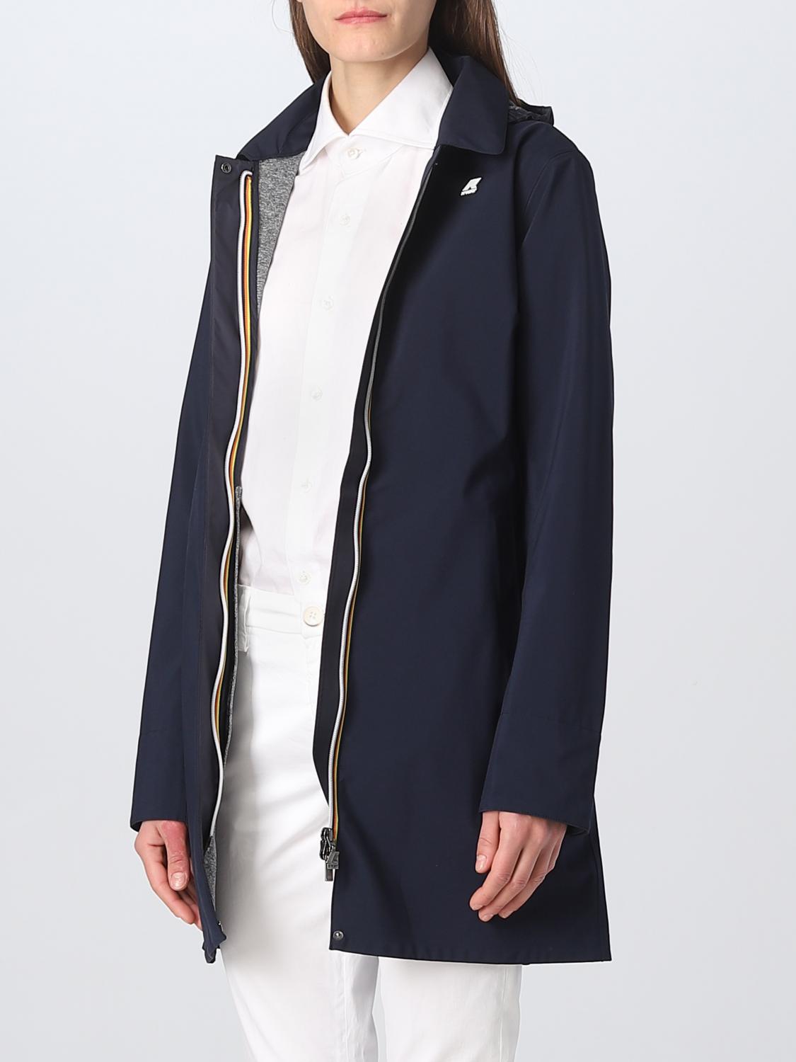K-WAY CHAQUETA: Chaqueta mujer K-way, Azul Oscuro - Img 3