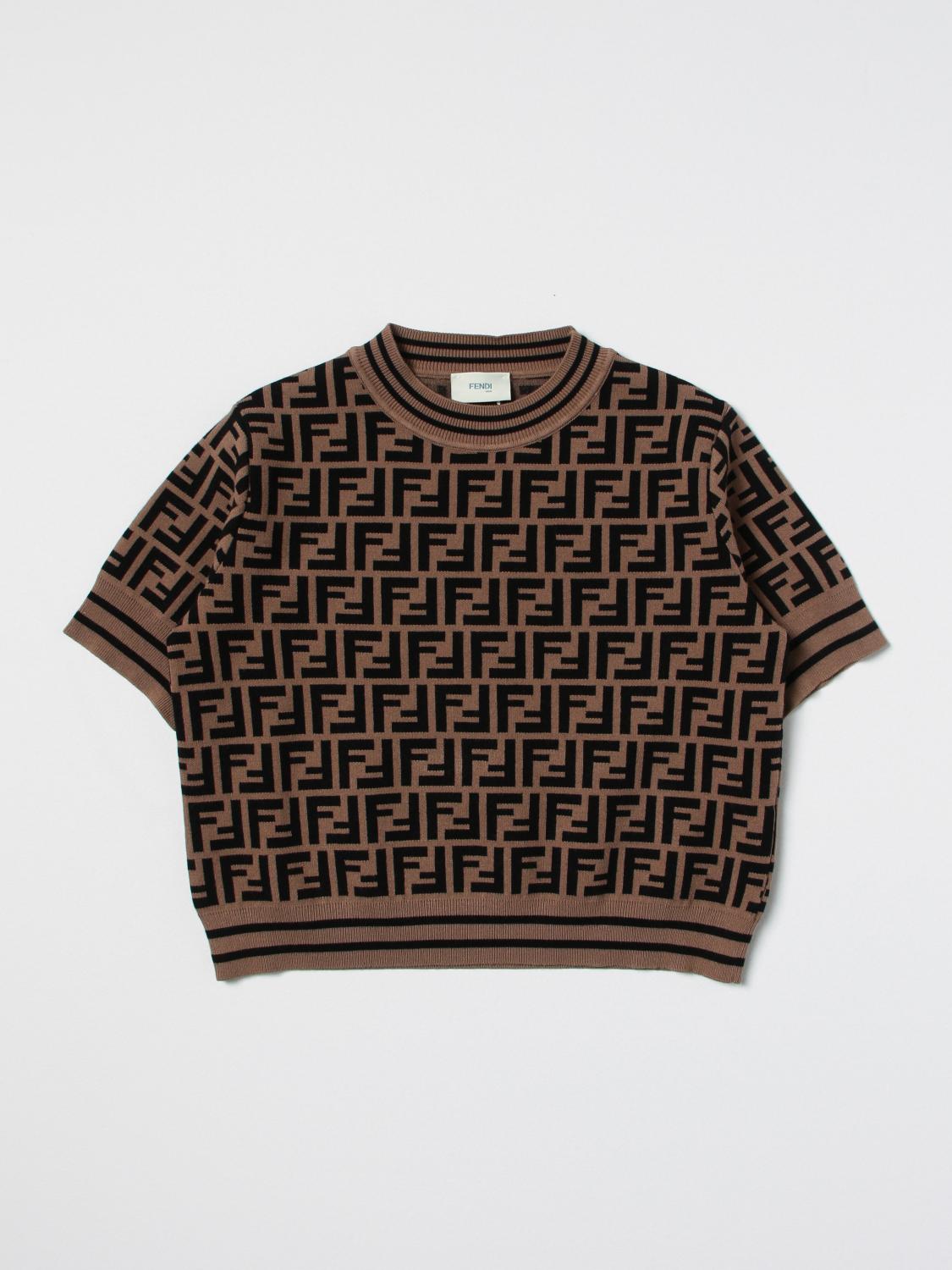 FENDI PULLOVER: Pullover kinder Fendi Kids, Orange - Img 1