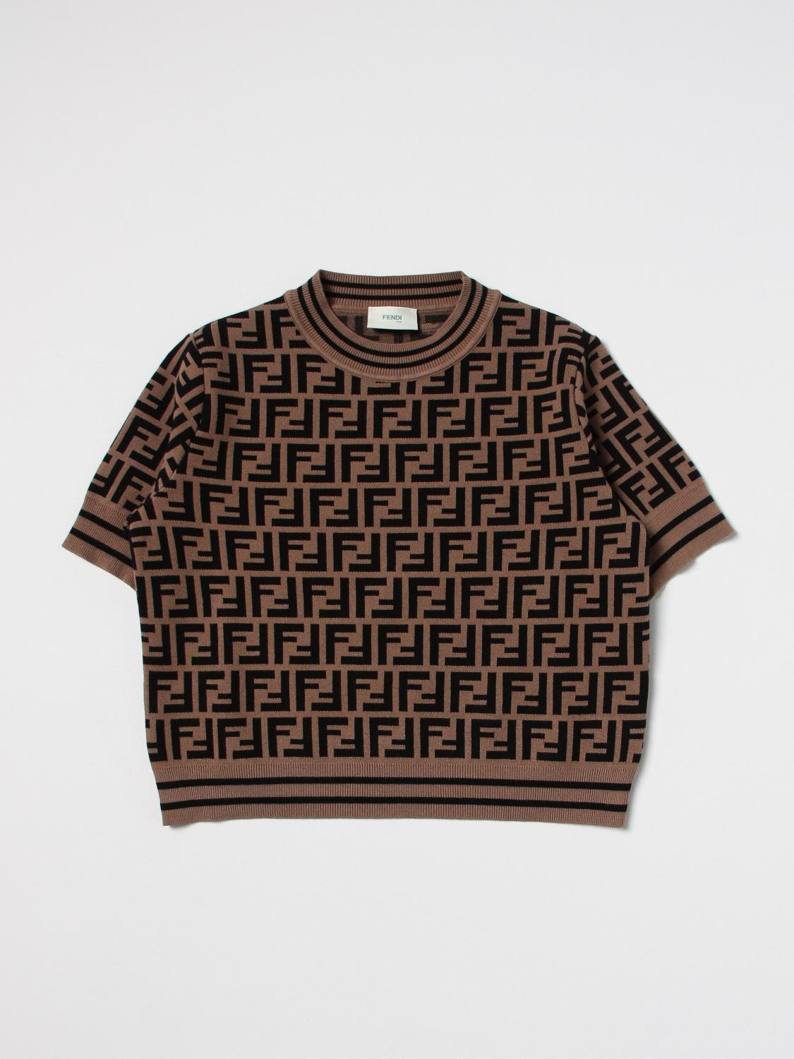 FENDI PULLOVER: Pullover kinder Fendi Kids, Braun - Img 1