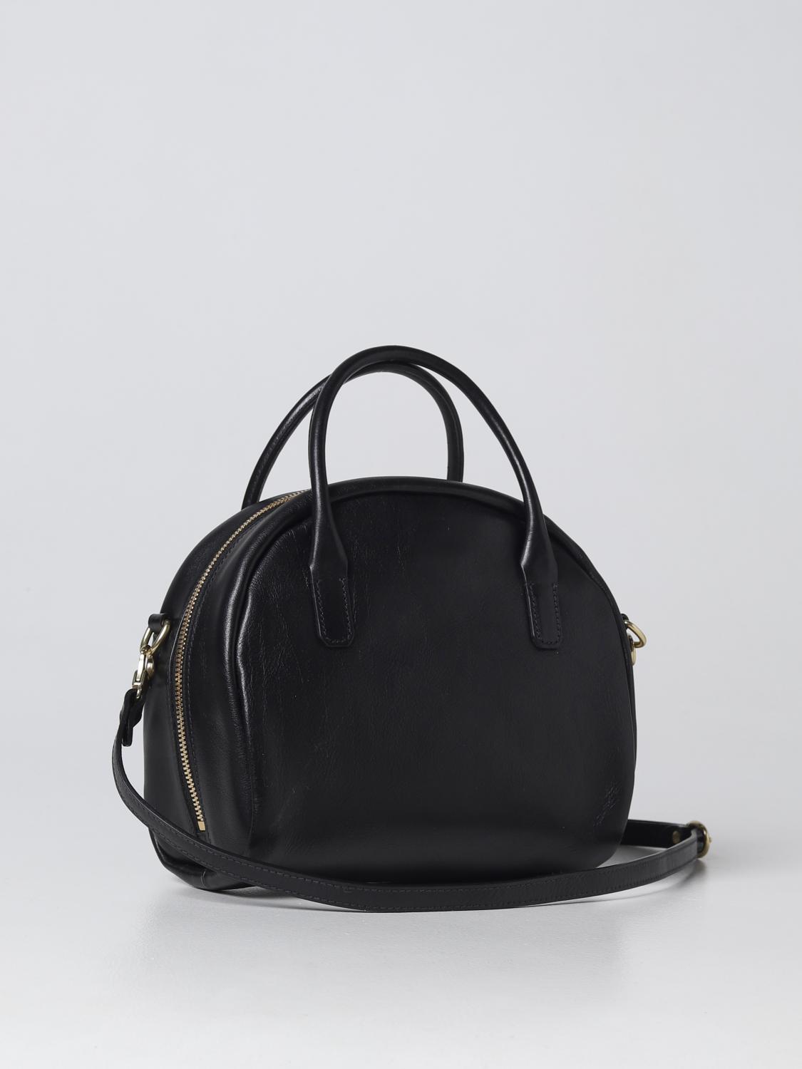 IL BISONTE BORSA A MANO: Borsa Il Bisonte in pelle, Nero - Img 2