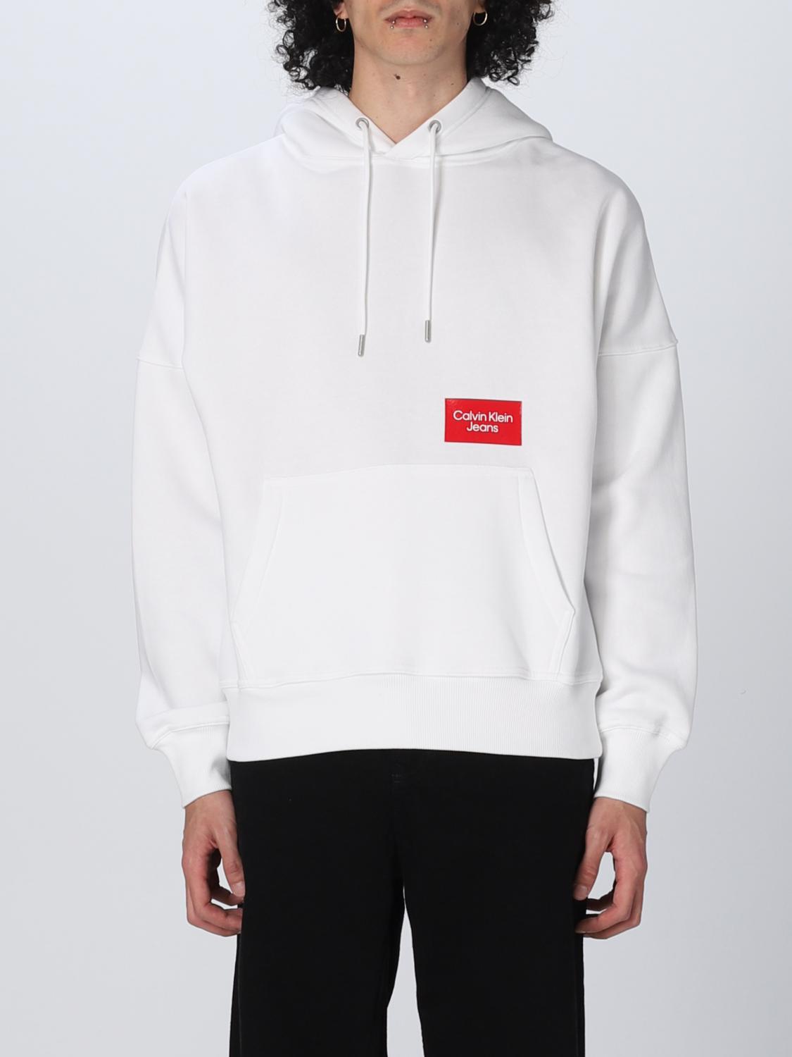 CALVIN KLEIN JEANS SWEATSHIRT: Sweatshirt men Calvin Klein Jeans, White - Img 1