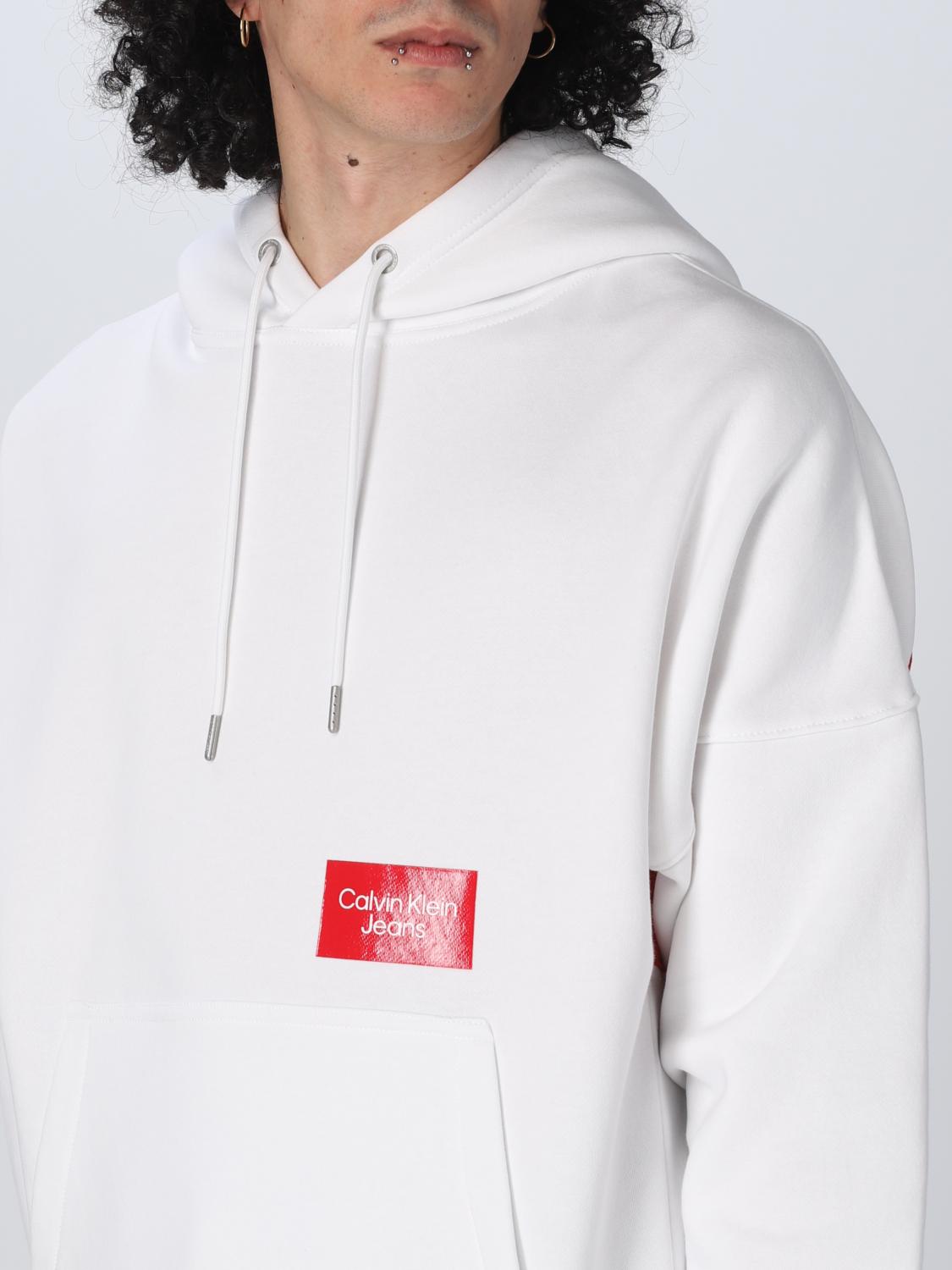 CALVIN KLEIN JEANS SWEATSHIRT: Sweatshirt men Calvin Klein Jeans, White - Img 4