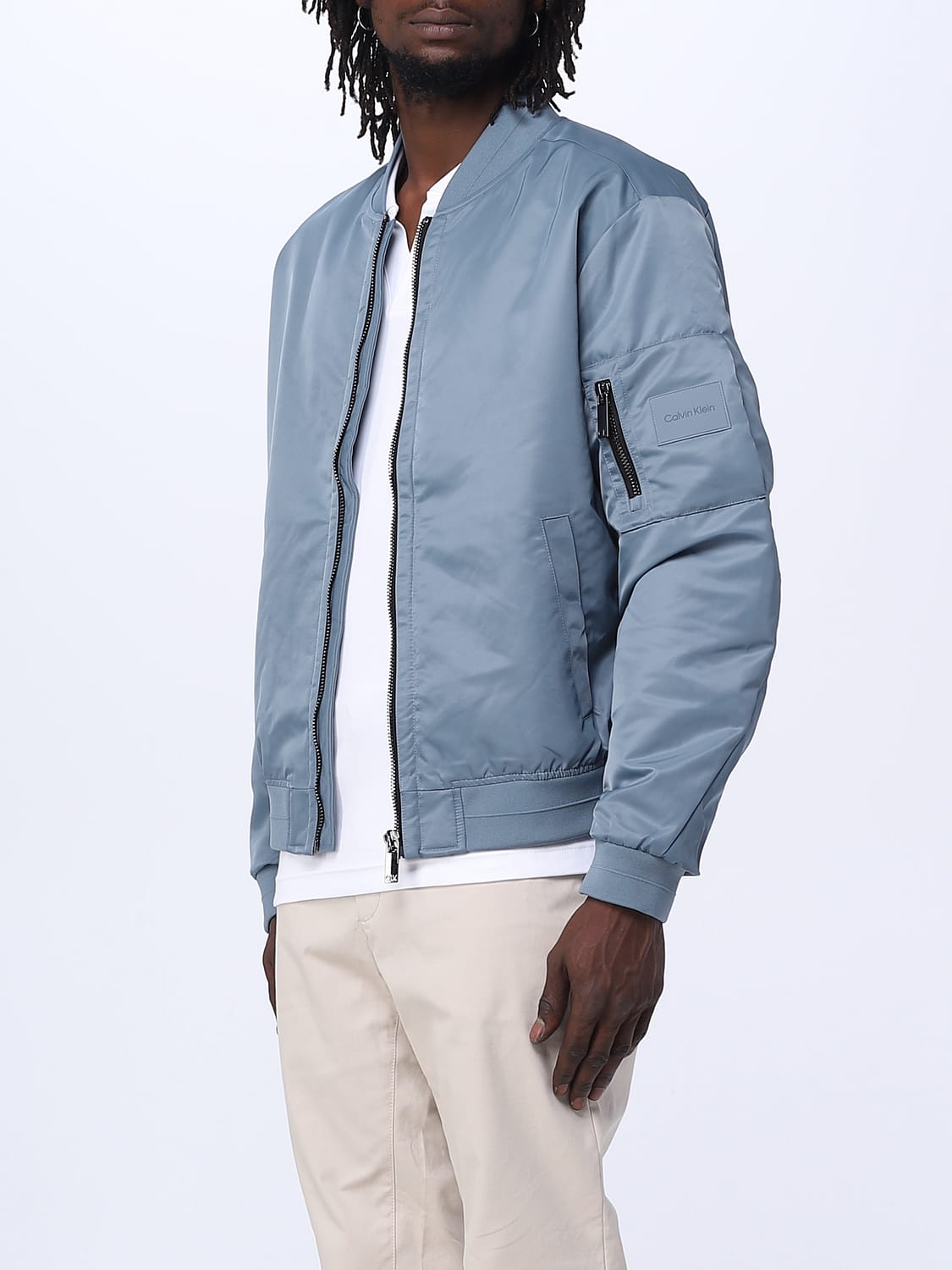 CALVIN KLEIN JACKET: Jacket men Calvin Klein, Sky Blue - Img 4