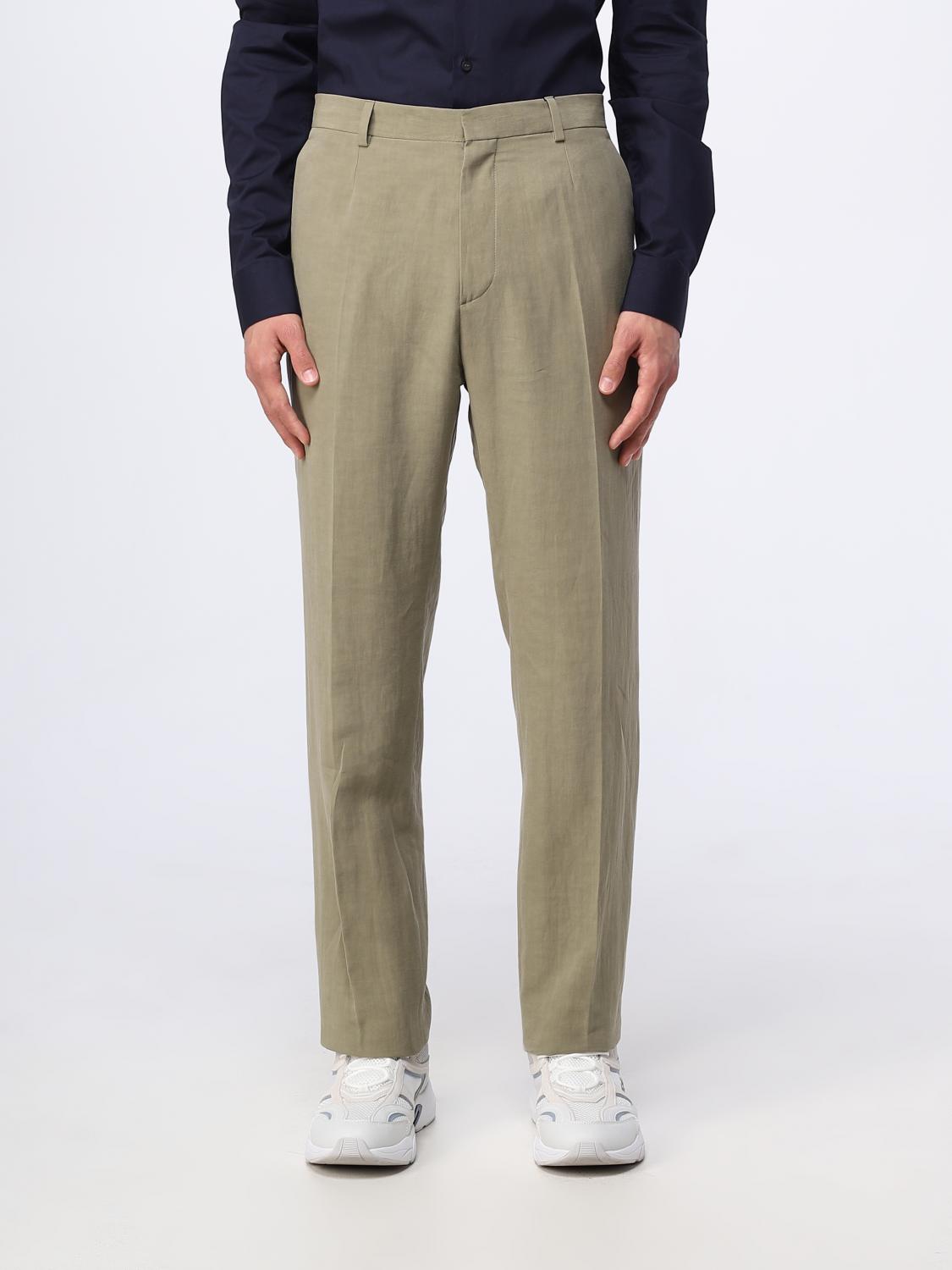 CALVIN KLEIN PANTS: Pants men Calvin Klein, Green - Img 1
