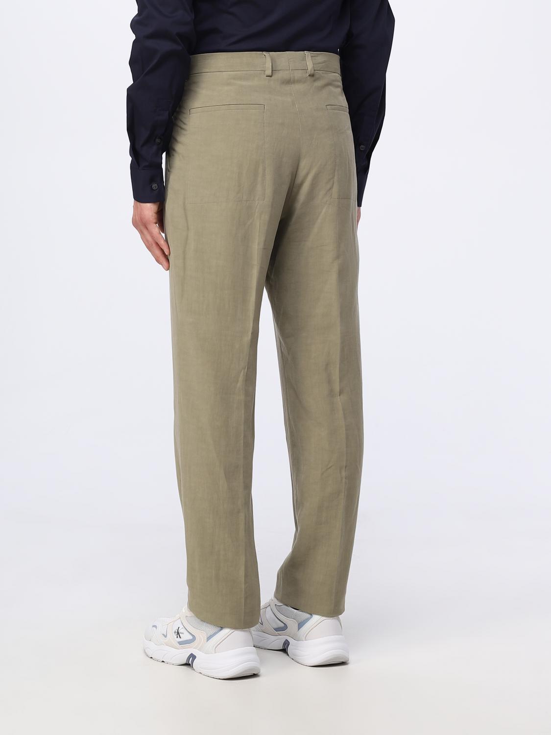 CALVIN KLEIN PANTS: Pants men Calvin Klein, Green - Img 3