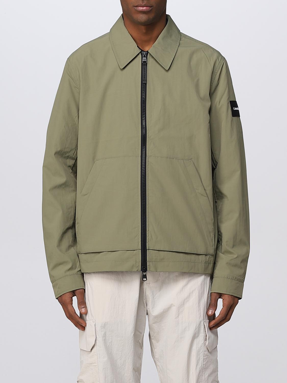 CALVIN KLEIN ジャケット: ジャケット メンズ Calvin Klein, グリーン - Img 1