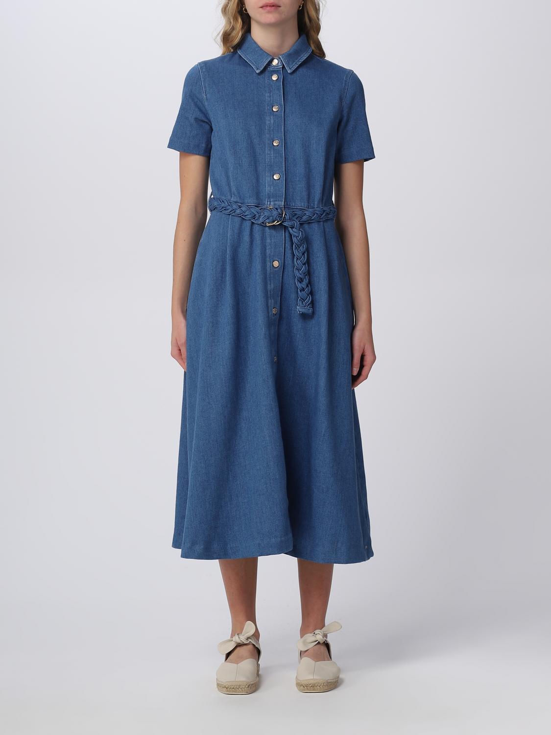 denim tommy hilfiger dress Tommy Hilfiger Light Denim Cargo Dress main image 0