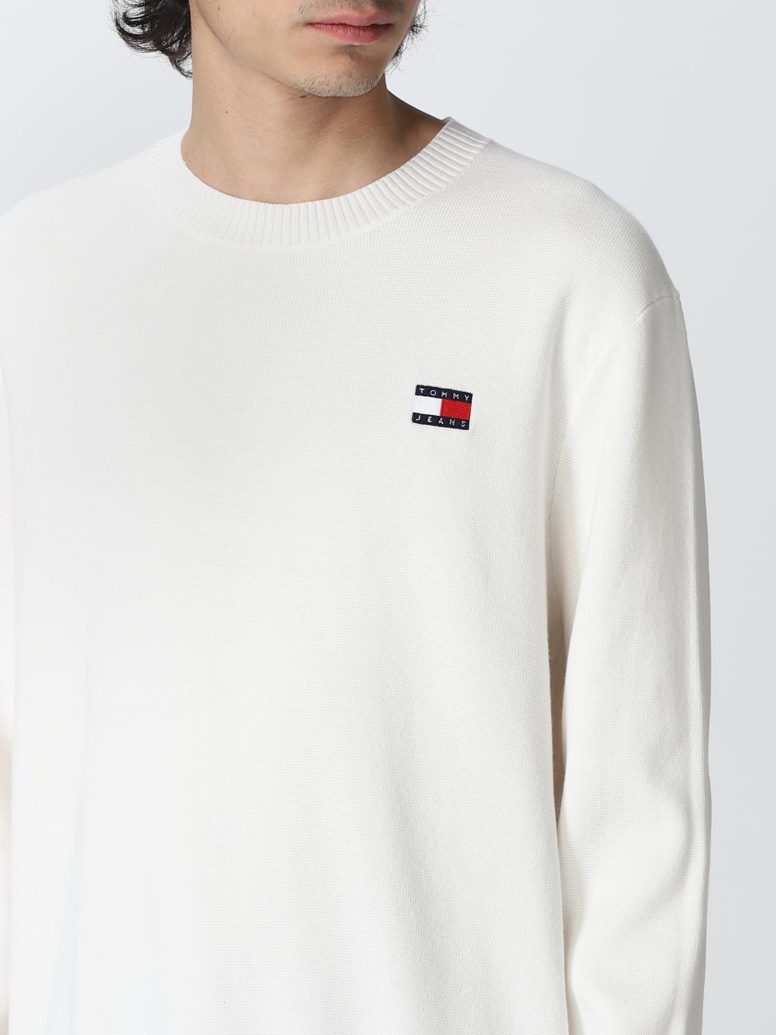 TOMMY JEANS セーター: セーター メンズ Tommy Jeans, ホワイト - Img 3