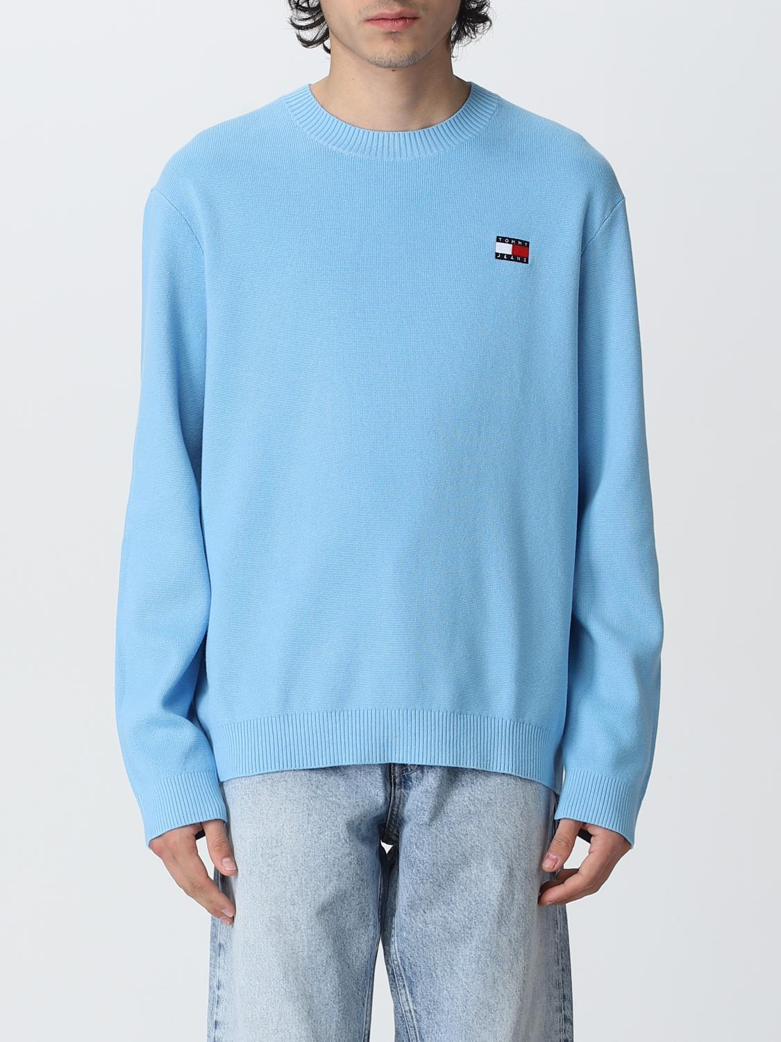 TOMMY JEANS PULLOVER: Pullover herren Tommy Jeans, Hellblau - Img 1