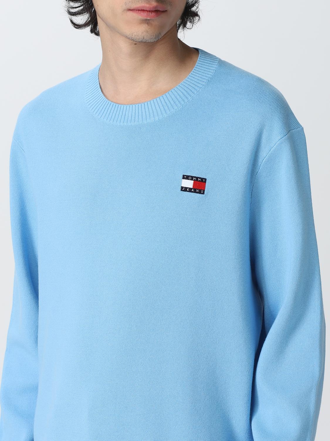 TOMMY JEANS PULLOVER: Pullover herren Tommy Jeans, Hellblau - Img 3