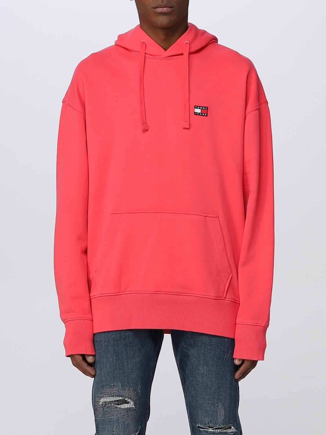 TOMMY JEANS SWEATSHIRT: Sweatshirt men Tommy Jeans, Pink - Img 1