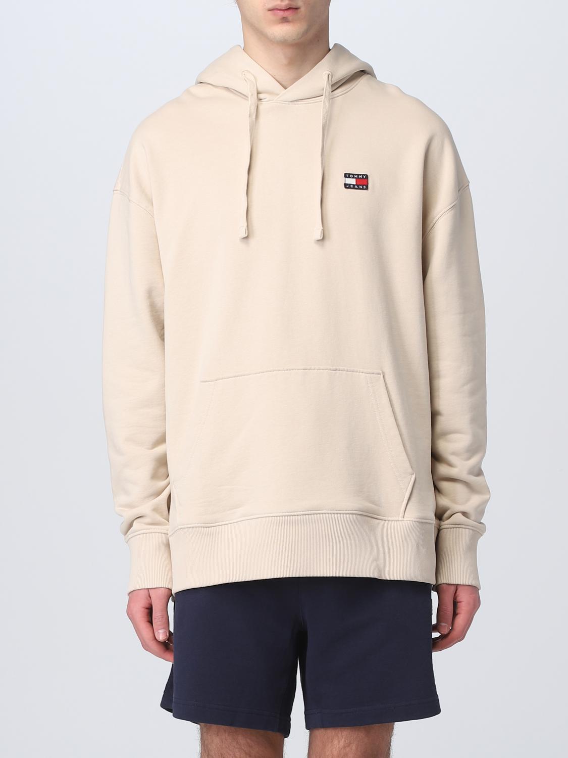 TOMMY JEANS SWEATSHIRT: Sweatshirt men Tommy Jeans, Beige - Img 1