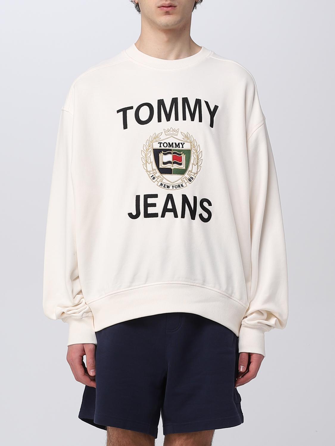 TOMMY JEANS SWEATSHIRT: Sweatshirt men Tommy Jeans, White - Img 1