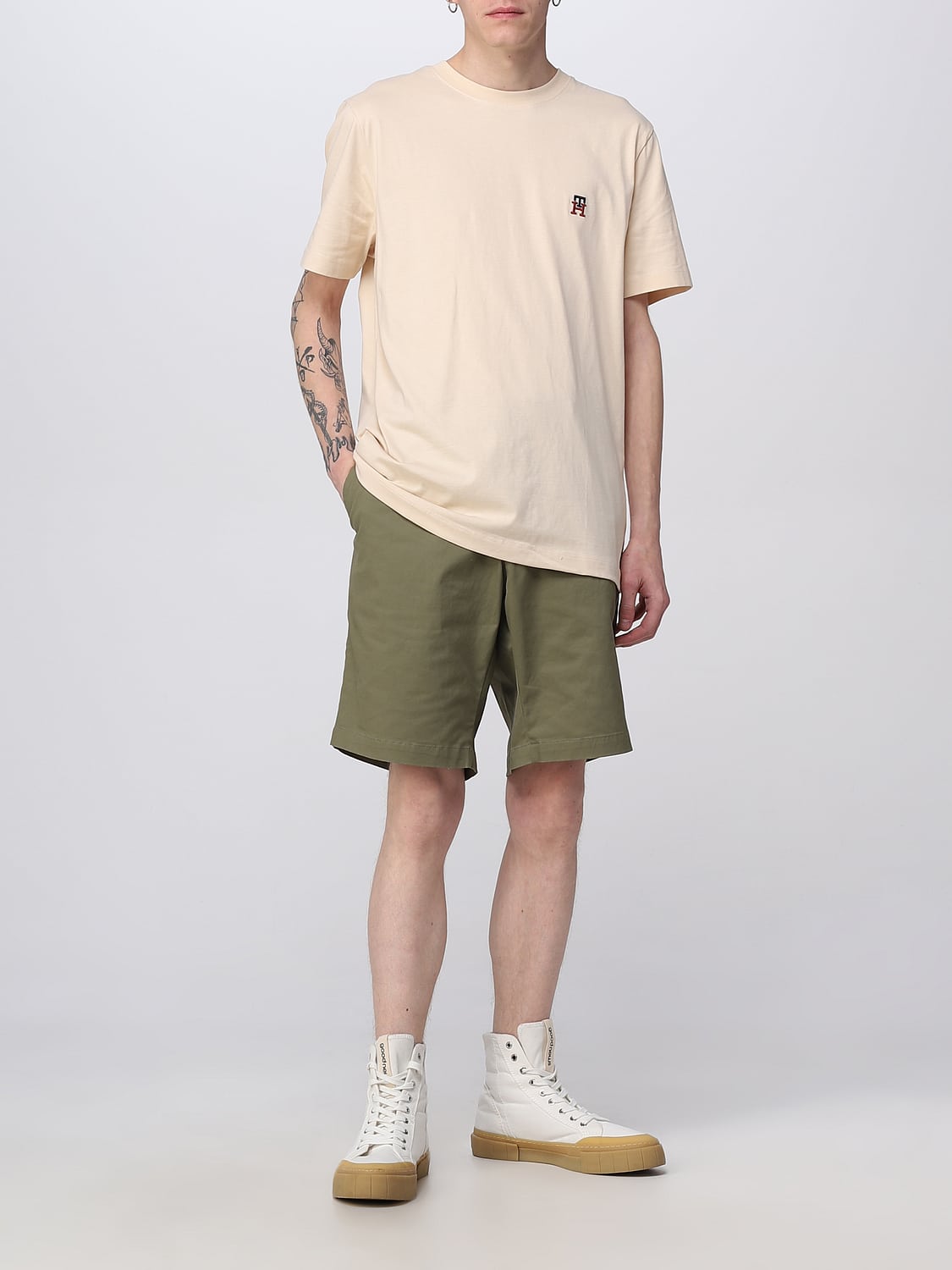 TOMMY HILFIGER ショートパンツ: ショートパンツ メンズ Tommy Hilfiger, グリーン - Img 2