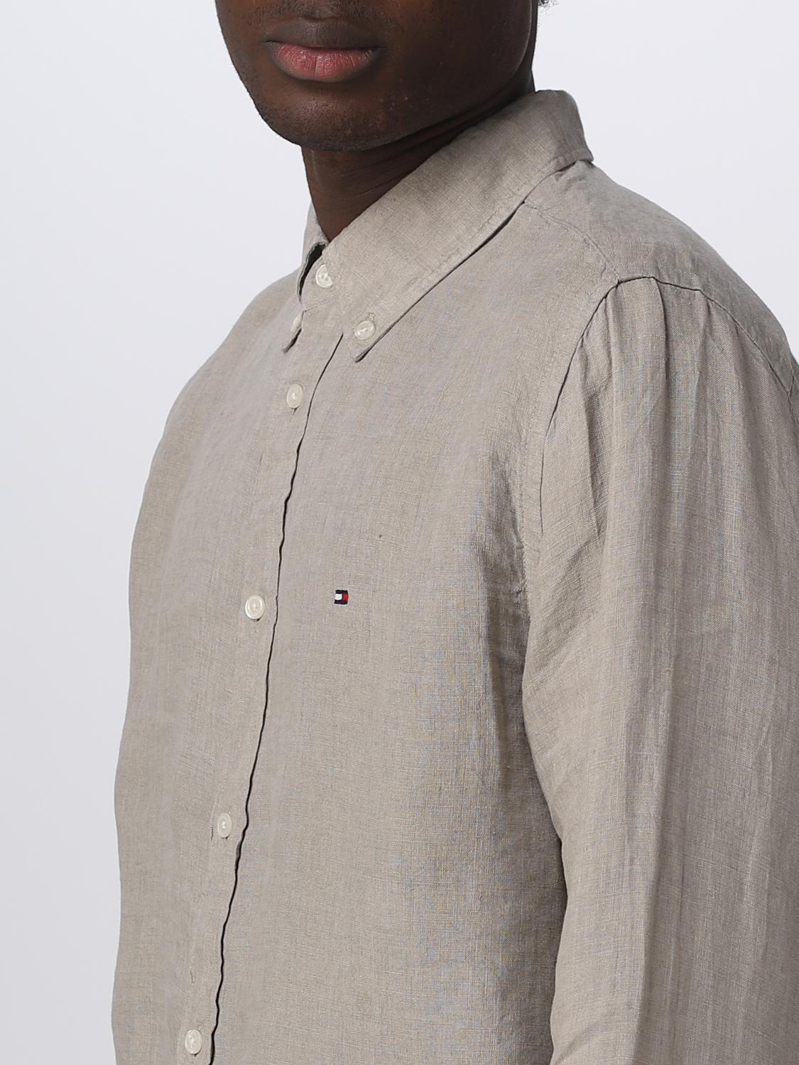 TOMMY HILFIGER CAMICIA: Camicia Tommy Hilfiger in lino, Giallo - Img 4