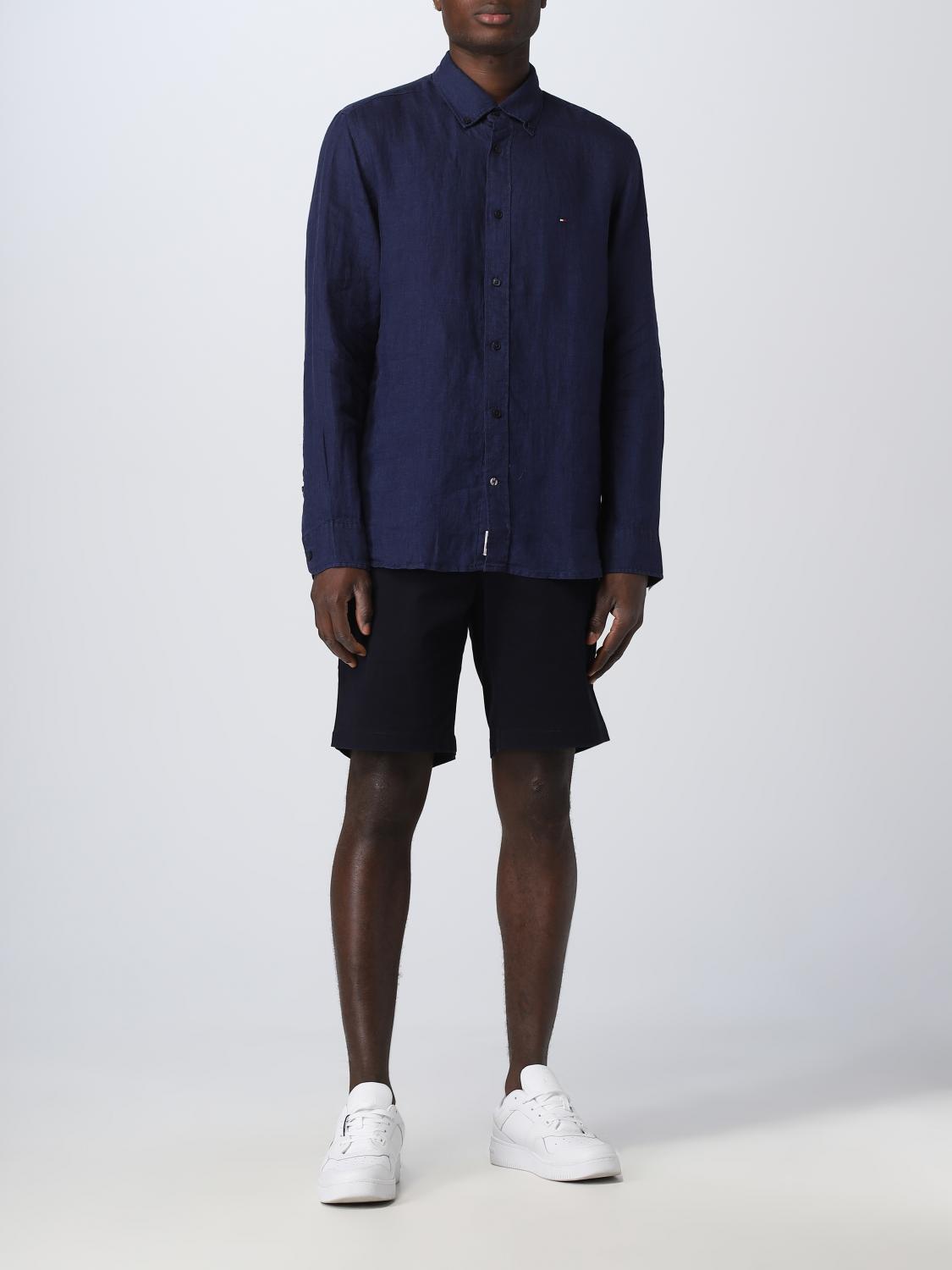 TOMMY HILFIGER CAMICIA: Camicia Tommy Hilfiger in lino, Blue Navy - Img 2