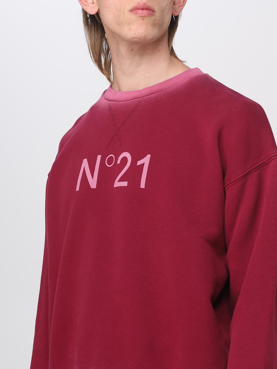N° 21 SWEATSHIRT: Sweatshirt men N° 21, Black Cherry - Img 4