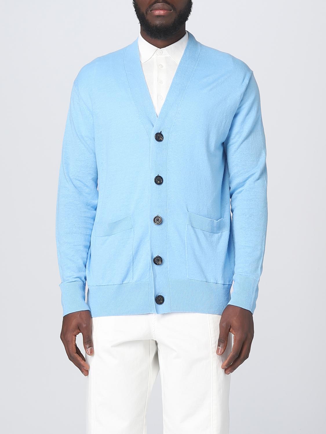 PAOLO PECORA CARDIGAN: Sweater men Paolo Pecora, Gnawed Blue - Img 1
