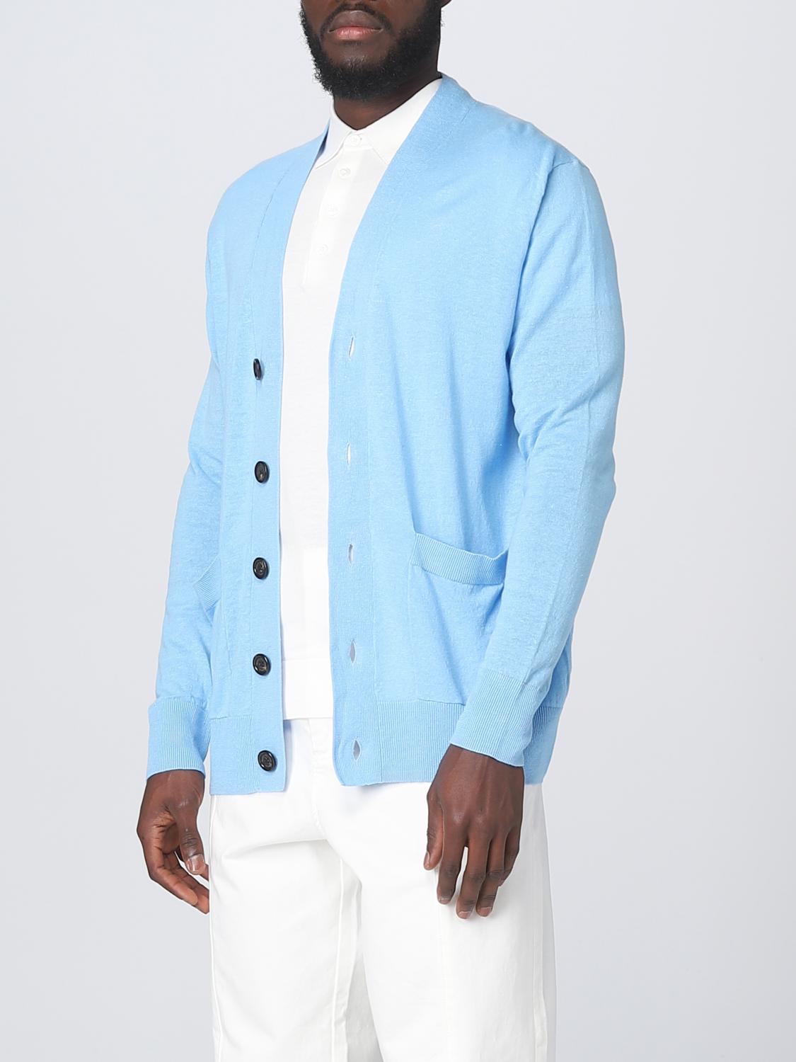 PAOLO PECORA CARDIGAN: Sweater men Paolo Pecora, Gnawed Blue - Img 3
