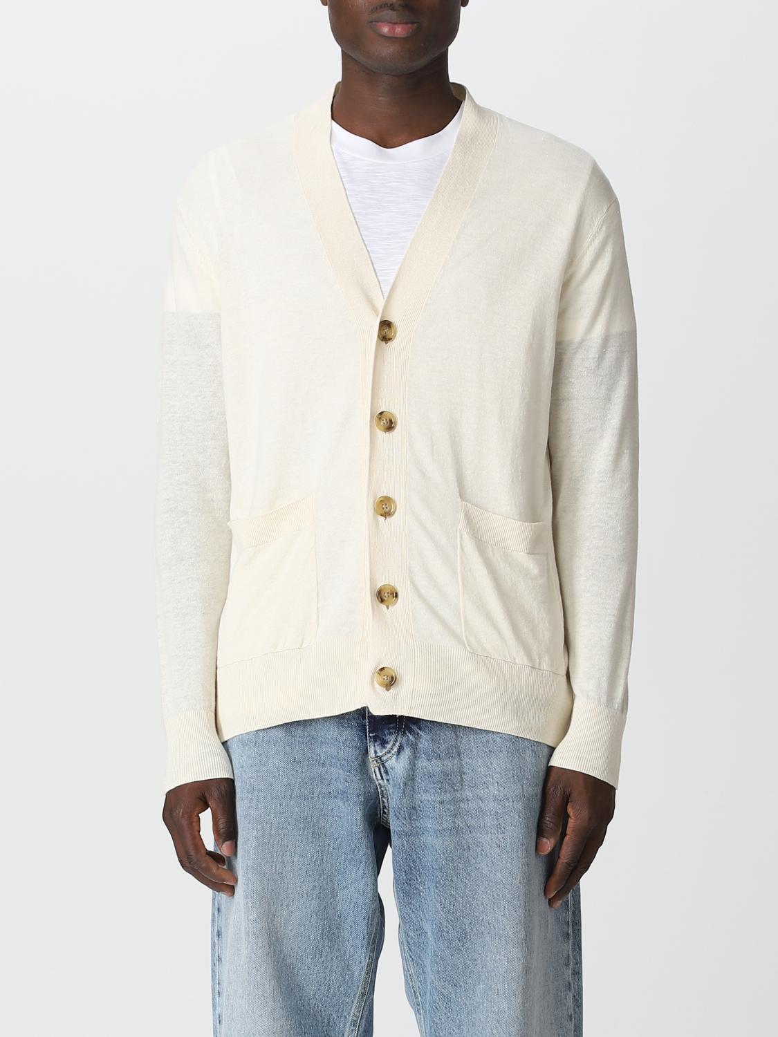 PAOLO PECORA STRICKJACKE: Pullover herren Paolo Pecora, Ecru - Img 1