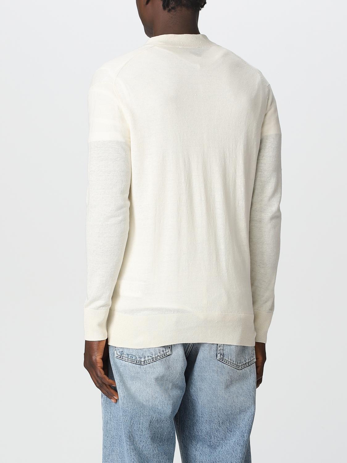 PAOLO PECORA STRICKJACKE: Pullover herren Paolo Pecora, Ecru - Img 2