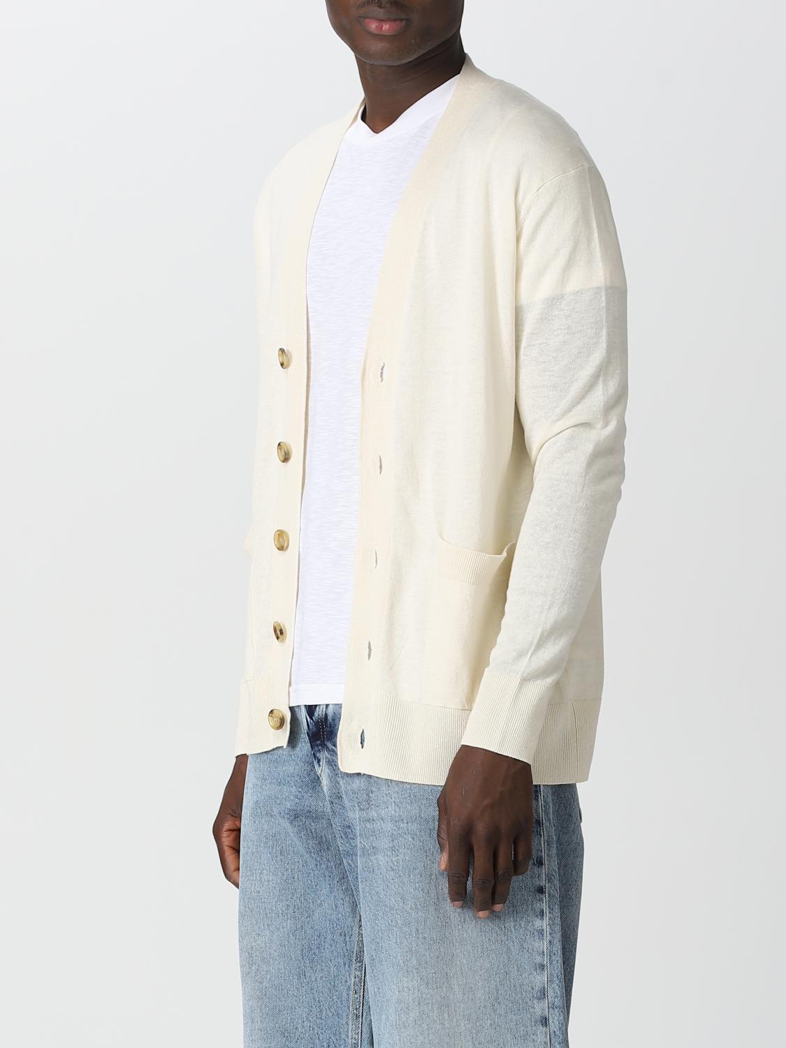 PAOLO PECORA STRICKJACKE: Pullover herren Paolo Pecora, Ecru - Img 3