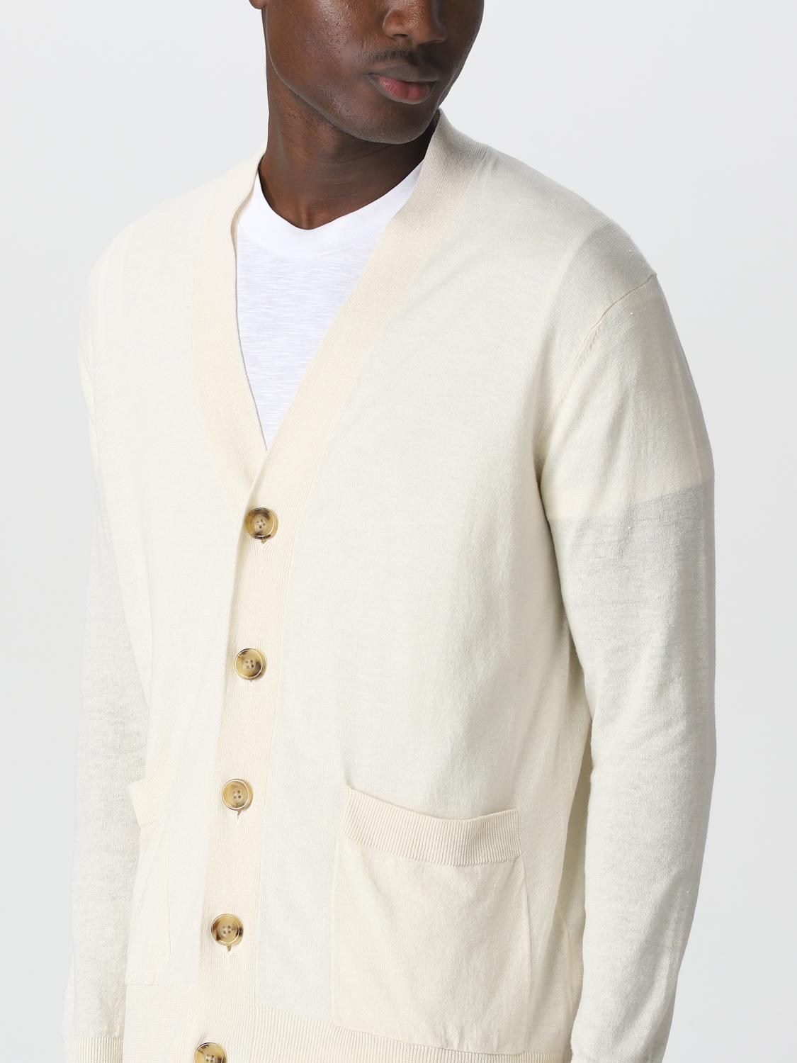 PAOLO PECORA STRICKJACKE: Pullover herren Paolo Pecora, Ecru - Img 4