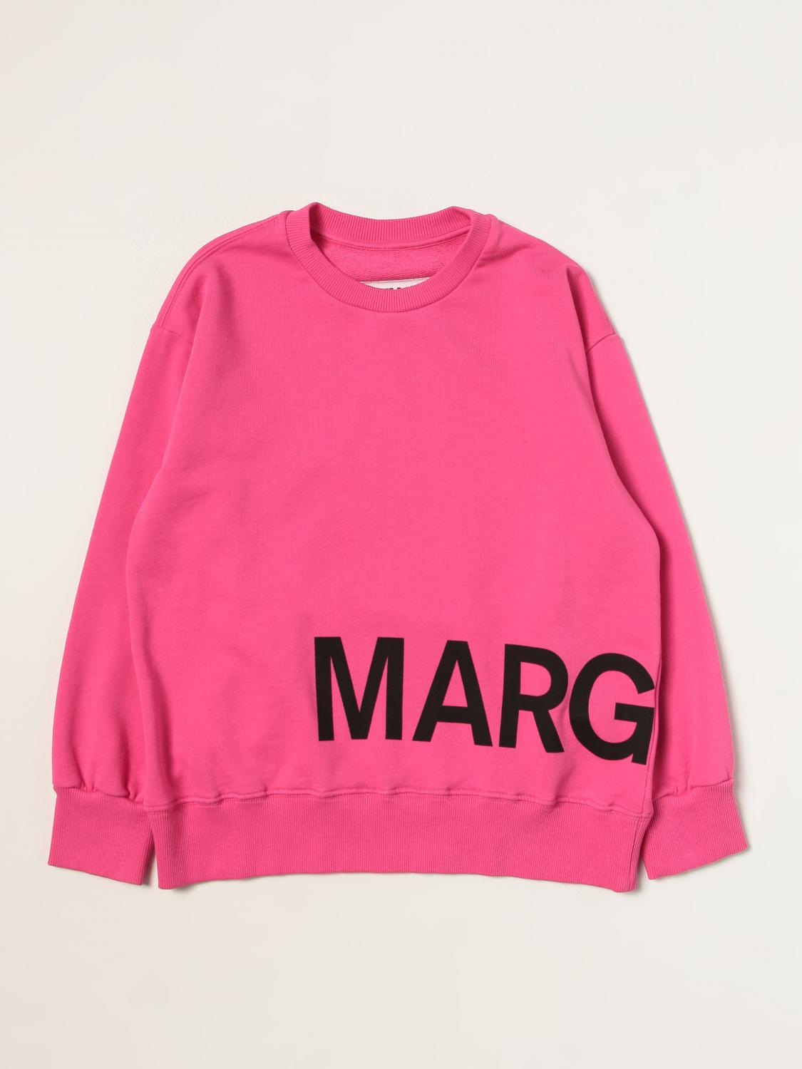 MM6 MAISON MARGIELA PULLOVER: Pullover kinder Mm6 Maison Margiela, Fuchsia - Img 1