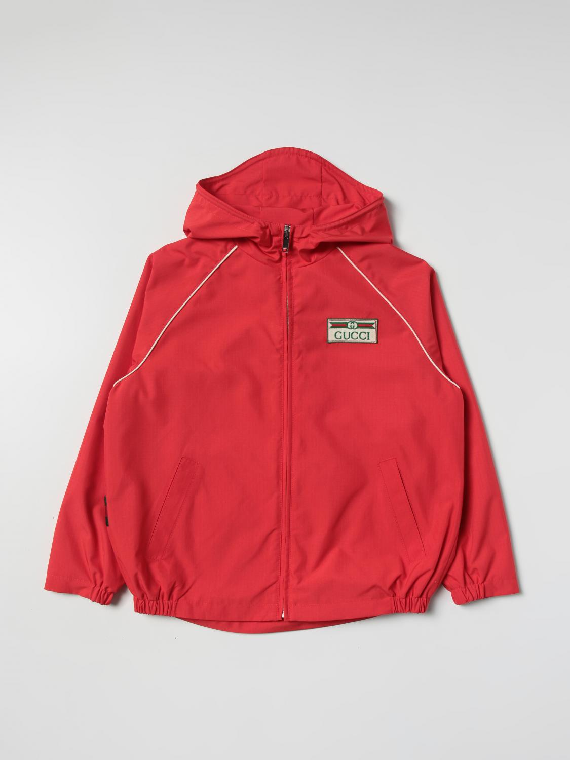 GUCCI JACKET: Jacket kids Gucci, Red - Img 1
