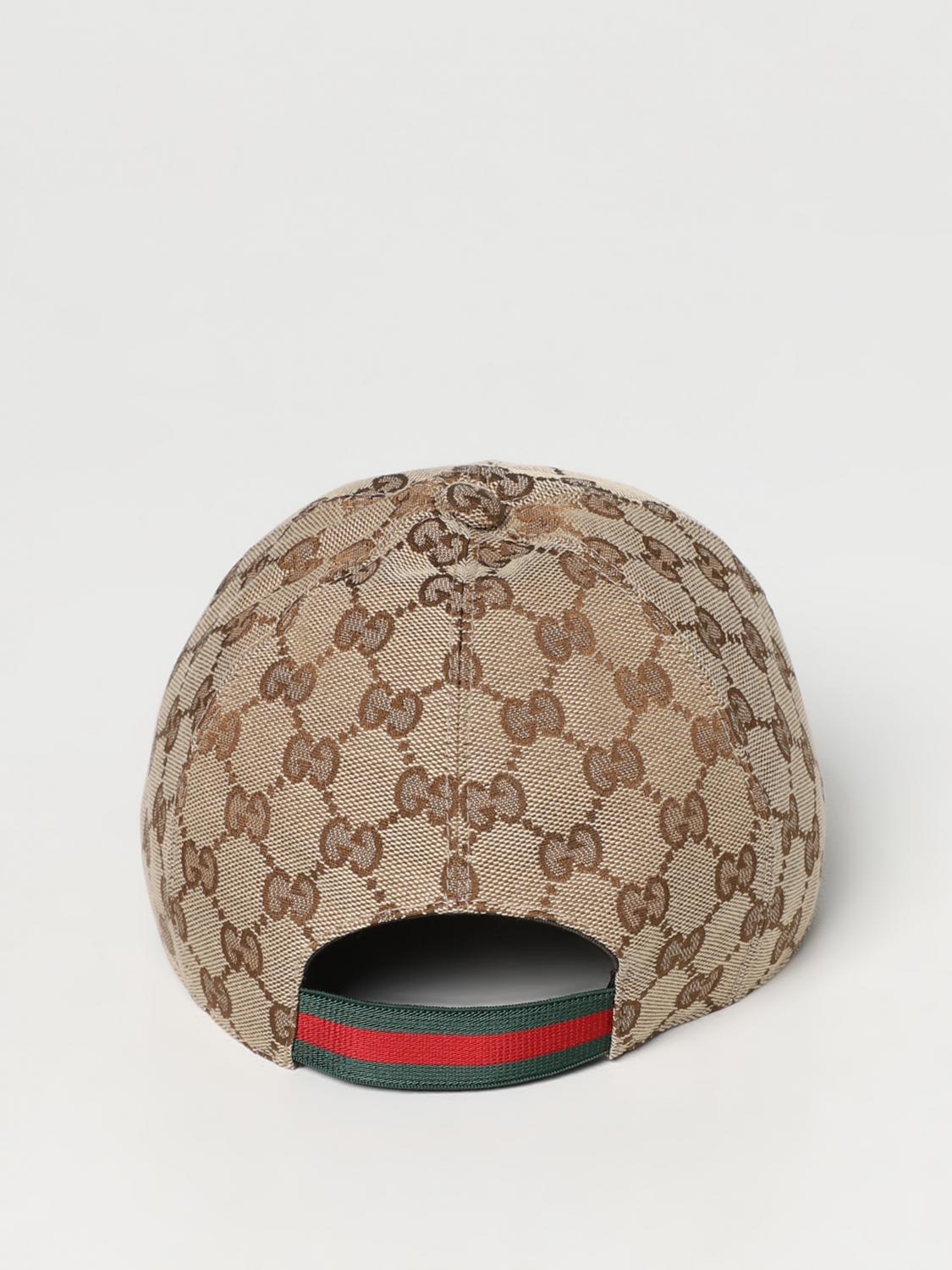 GUCCI HAT: Gucci hat in fabric with jacquard GG monogram, Beige - Img 3