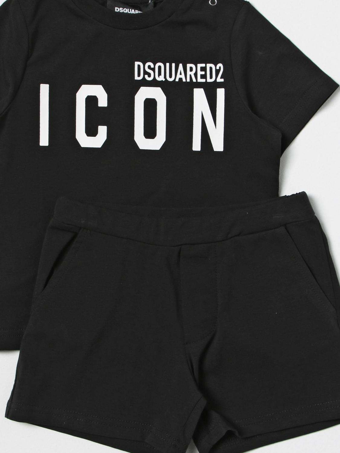 DSQUARED2 ENSEMBLE: Ensemble enfant Dsquared2 Junior, Noir - Img 3