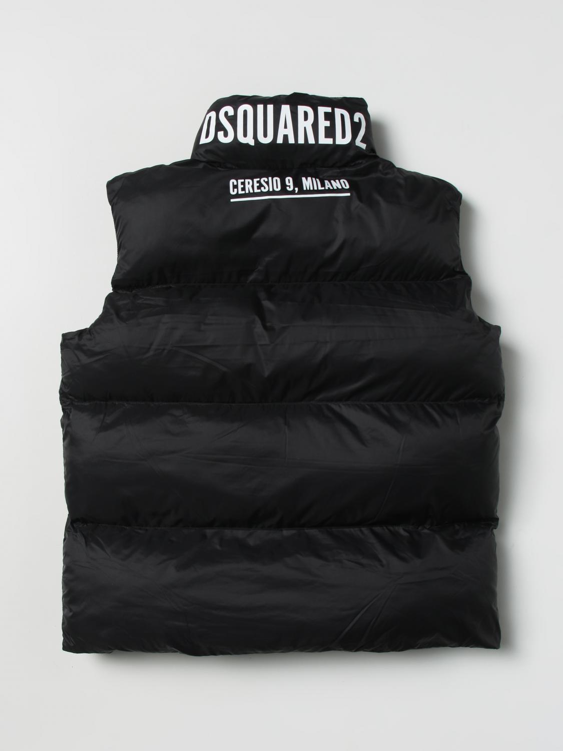 DSQUARED2 WESTE: Jacke kinder Dsquared2 Junior, Schwarz - Img 2
