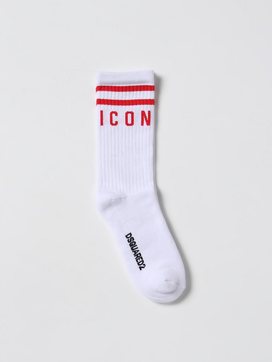 DSQUARED2 SOCKS: Socks kids Dsquared2 Junior, White 1 - Img 1