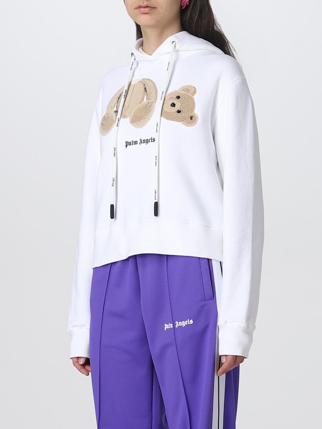 PALM ANGELS SUDADERA: Sudadera mujer Palm Angels, Blanco - Img 4