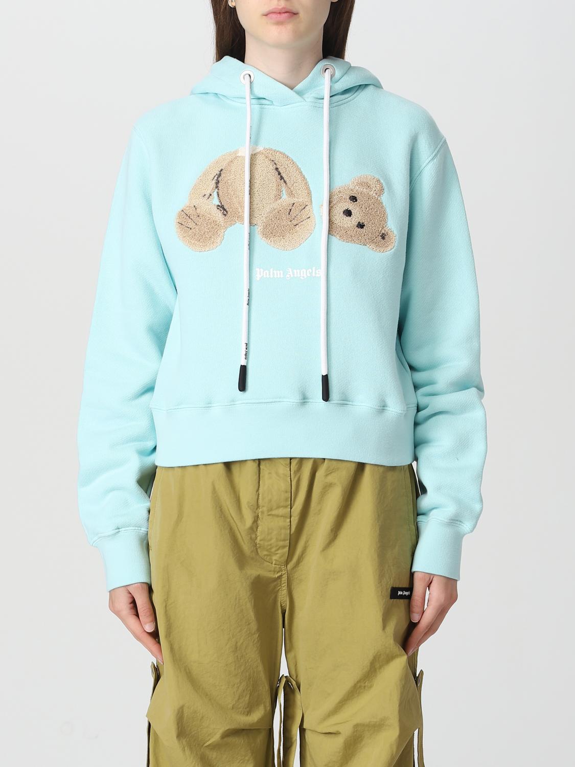 PALM ANGELS SUDADERA: Sudadera mujer Palm Angels, Azul Claro - Img 1