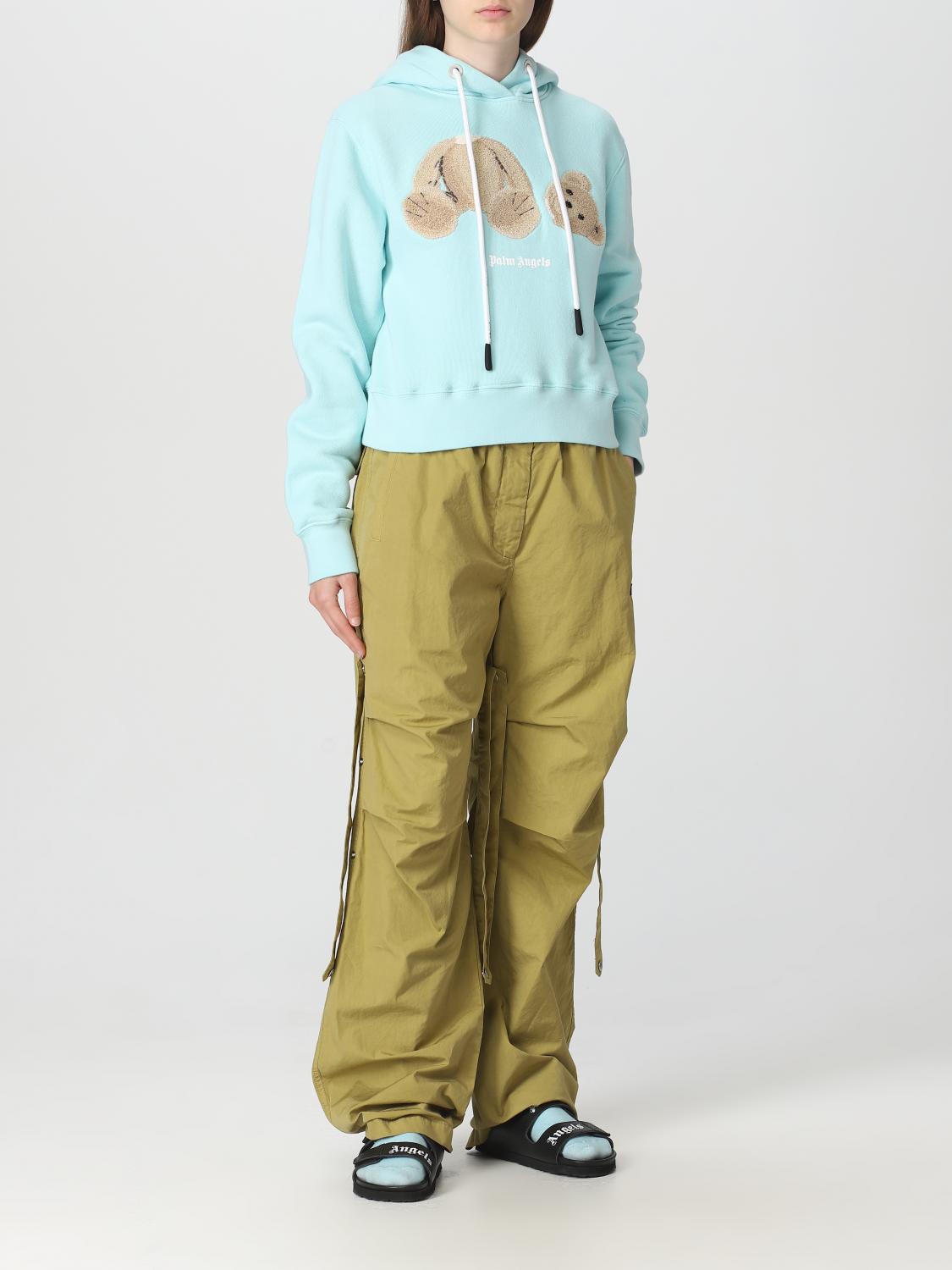 PALM ANGELS SUDADERA: Sudadera mujer Palm Angels, Azul Claro - Img 2