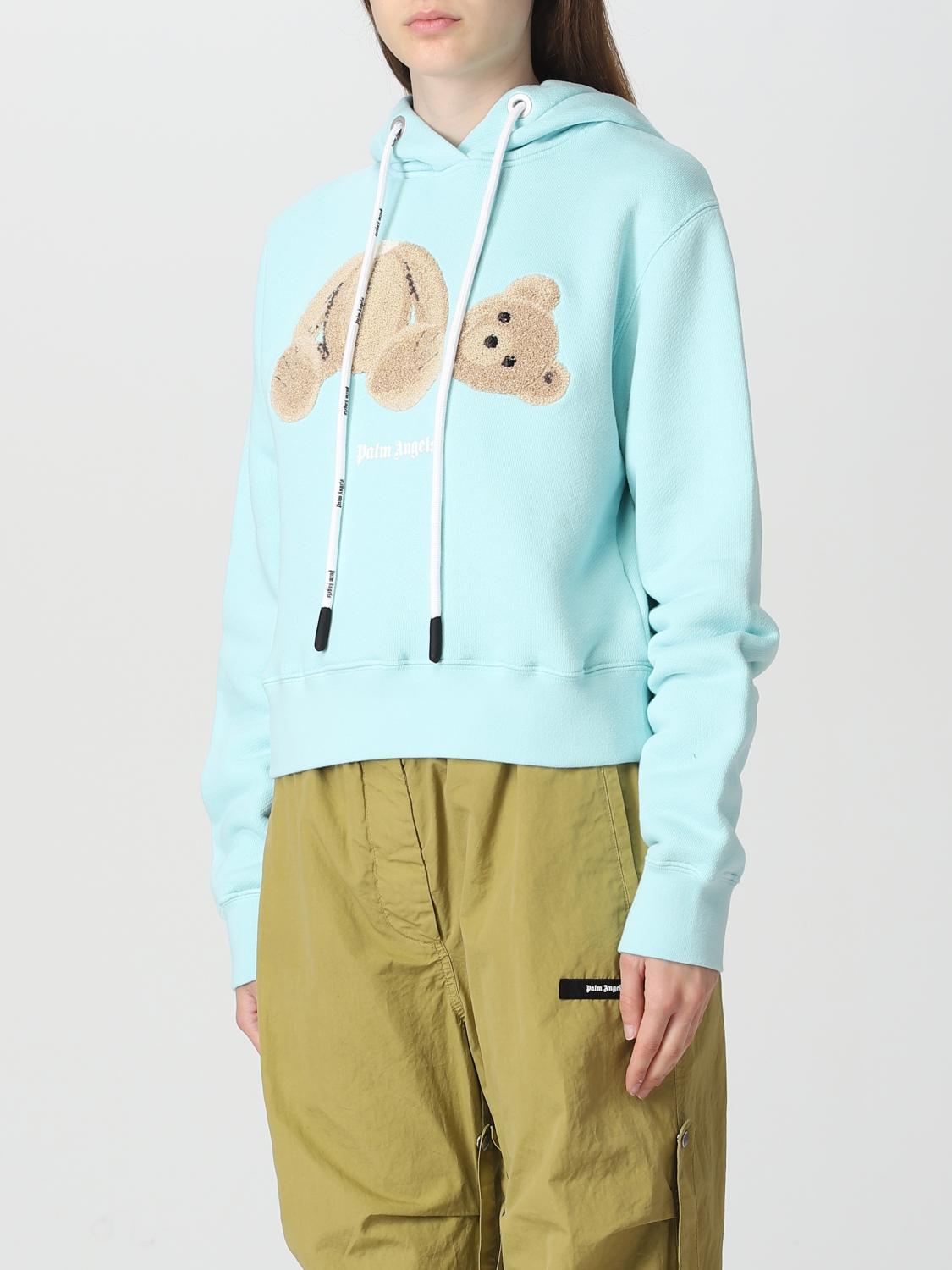 PALM ANGELS SUDADERA: Sudadera mujer Palm Angels, Azul Claro - Img 4