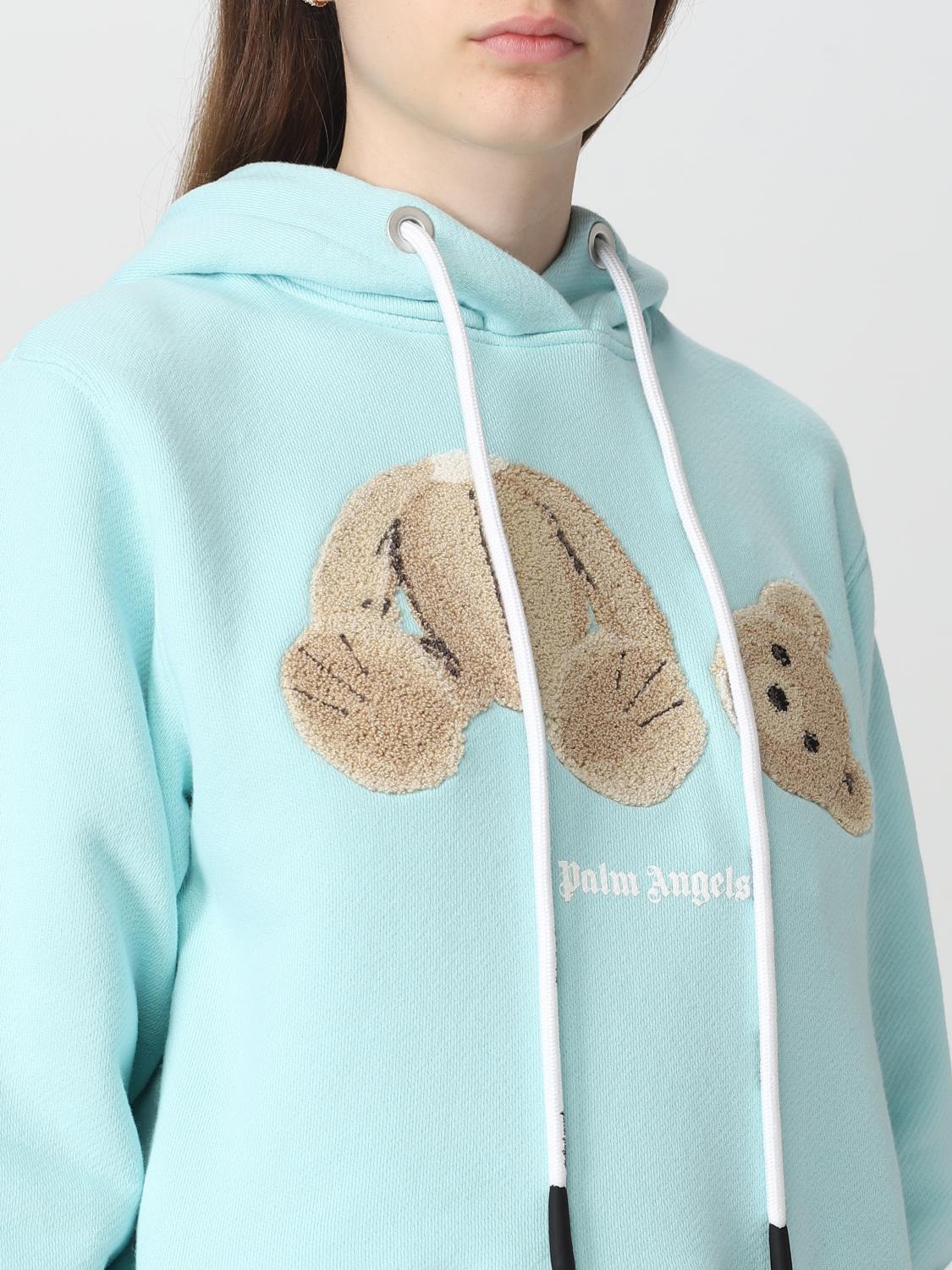 PALM ANGELS SUDADERA: Sudadera mujer Palm Angels, Azul Claro - Img 5