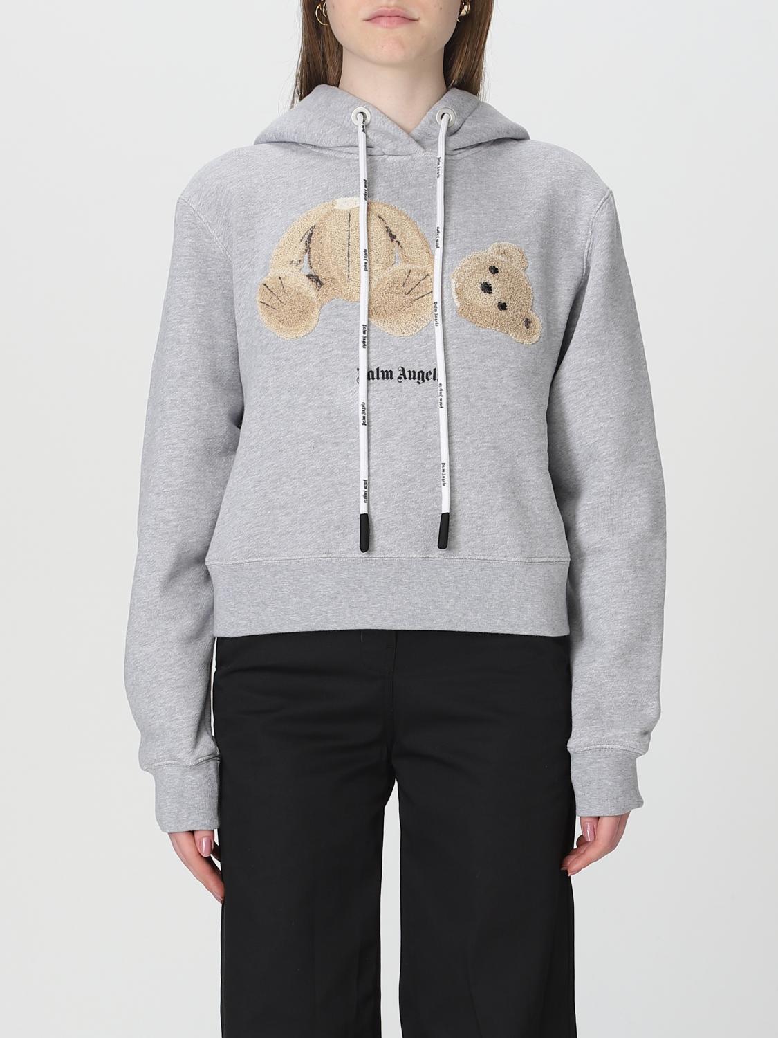 PALM ANGELS SUDADERA: Sudadera mujer Palm Angels, Gris - Img 1