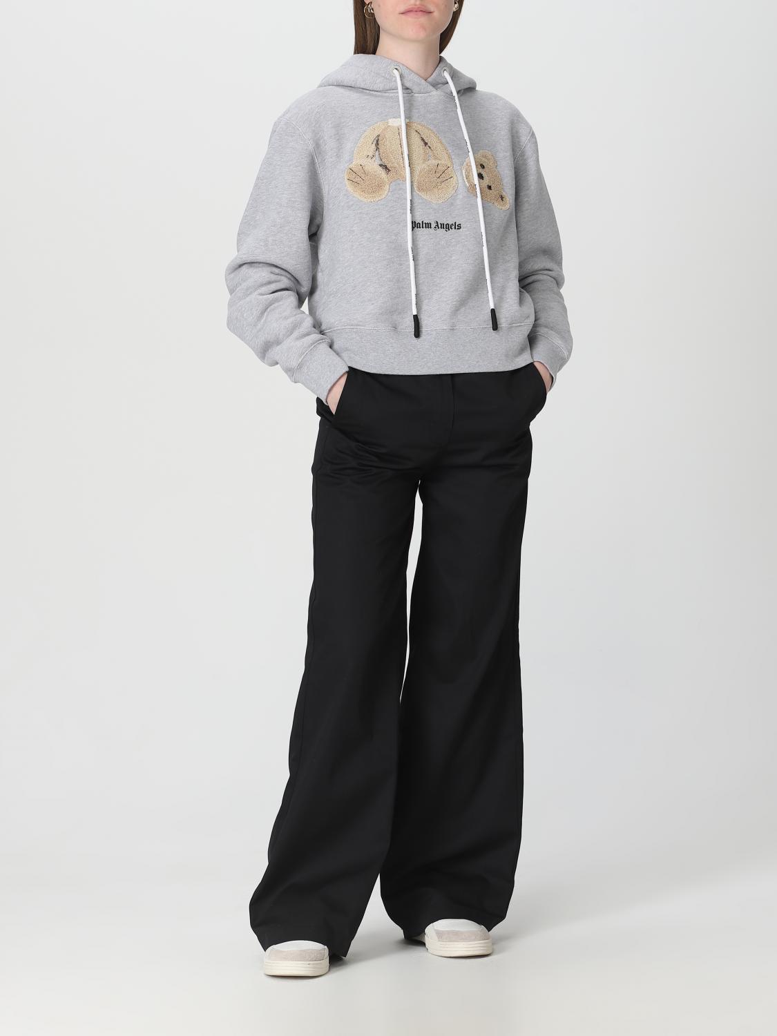 PALM ANGELS SUDADERA: Sudadera mujer Palm Angels, Gris - Img 2