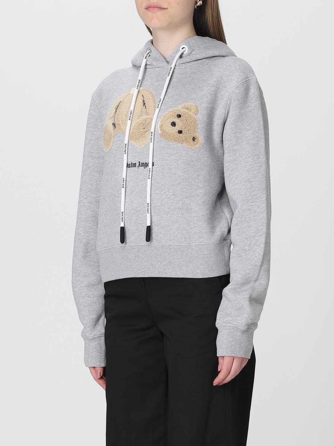PALM ANGELS SUDADERA: Sudadera mujer Palm Angels, Gris - Img 4