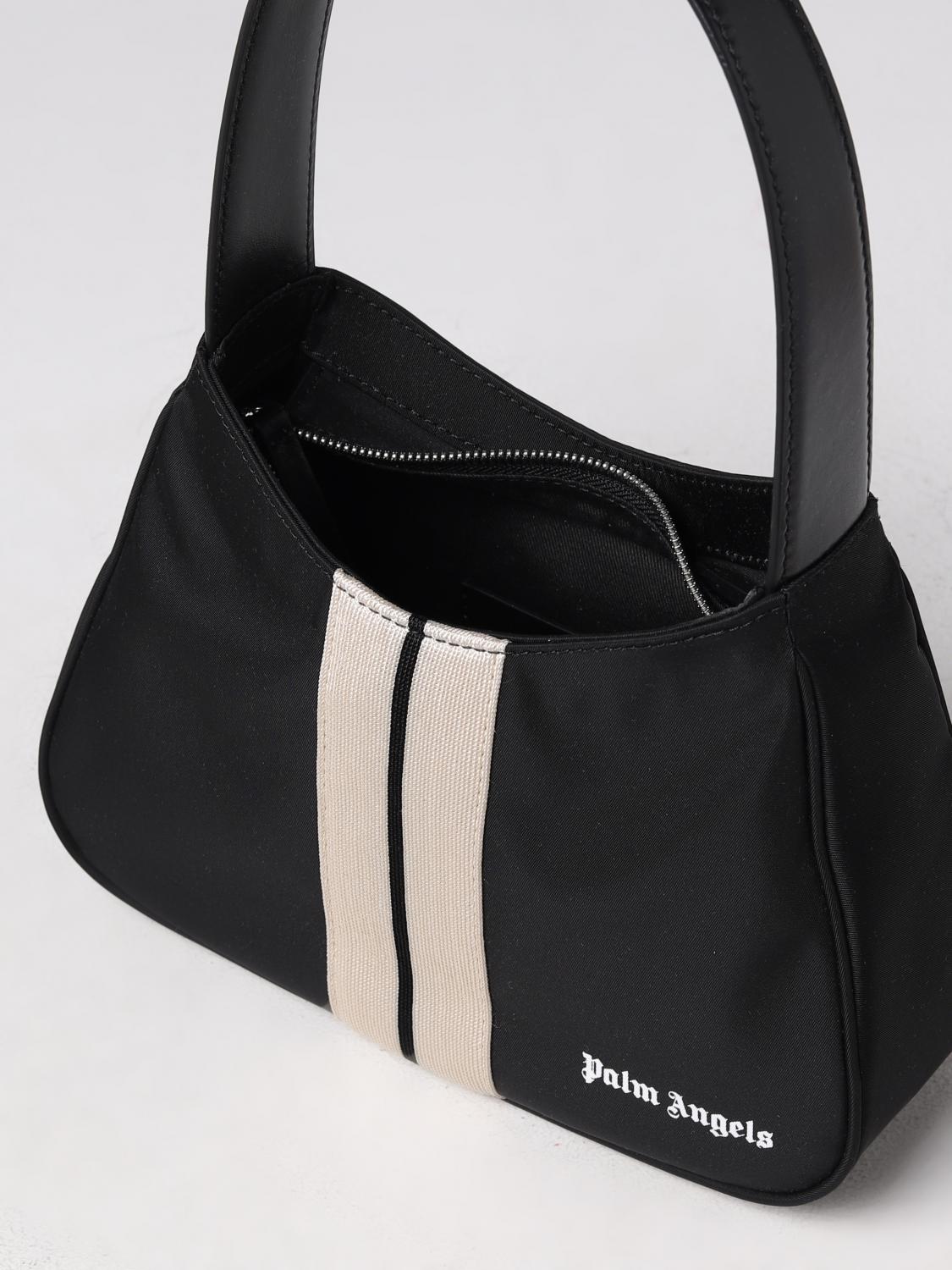 PALM ANGELS BORSA A SPALLA: Borsa Palm Angels in nylon, Nero - Img 4