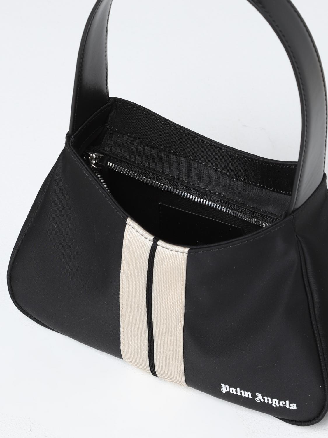 PALM ANGELS BORSA A SPALLA: Borsa Palm Angels in nylon, Nero - Img 5