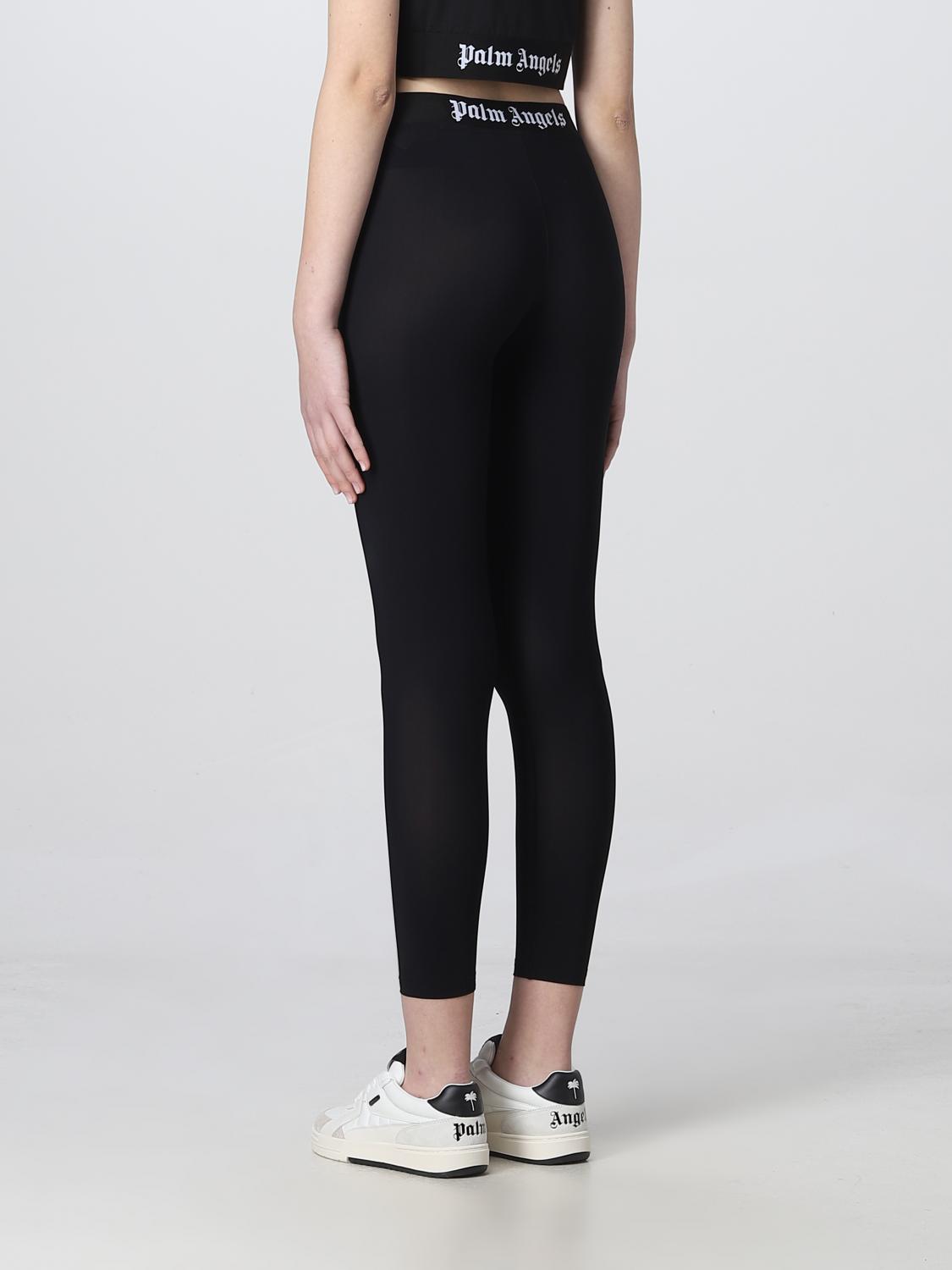 スパッツ・レギンス PALM ANGELS Women Straight Pants PWVG009C99FAB001 1001 Black PALM ANGELS: Pants woman - Black | Palm Angels pants