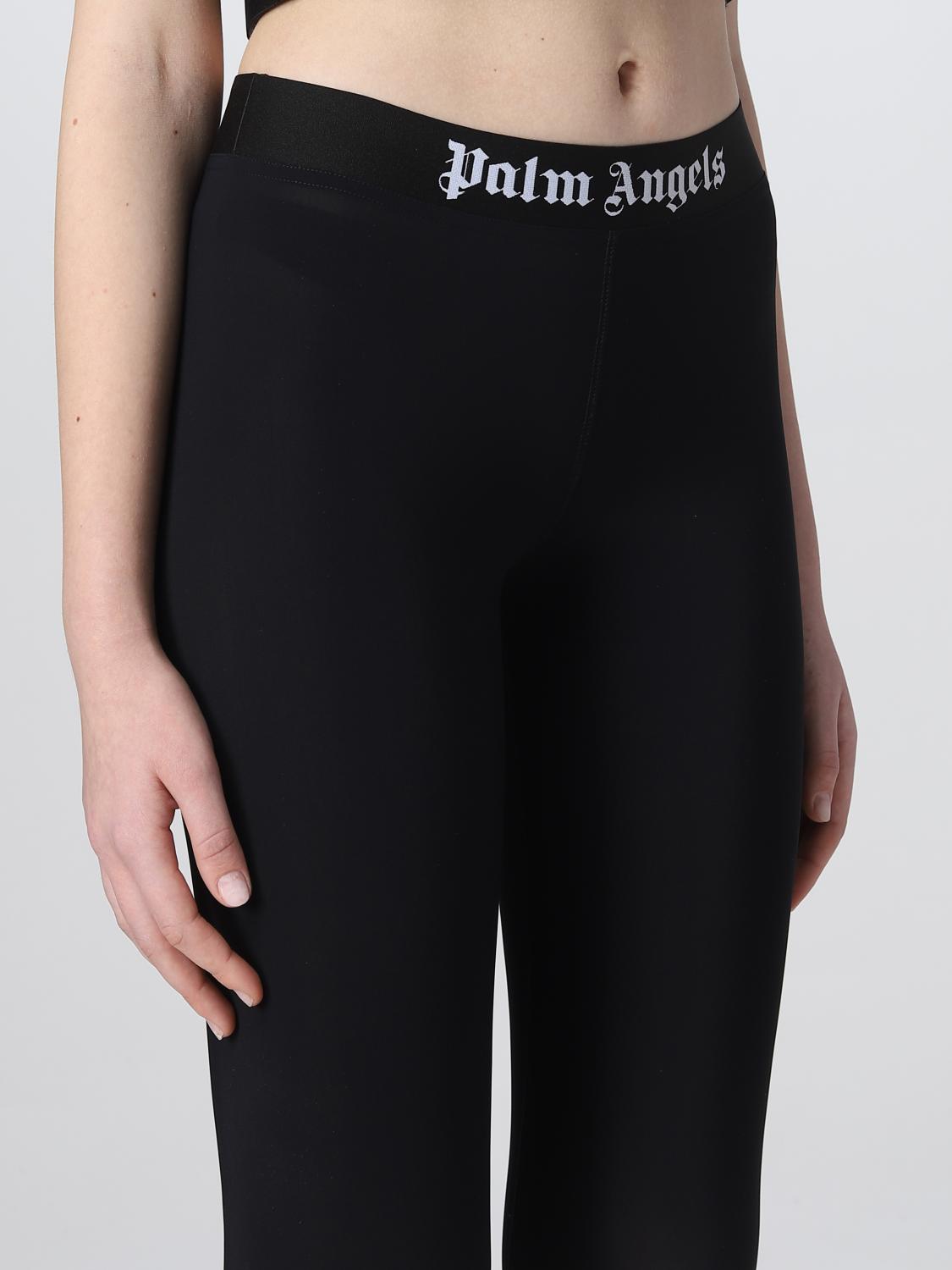 スパッツ・レギンス PALM ANGELS Women Straight Pants PWVG009C99FAB001 1001 Black Palm Angels レギンス - 黒 | PWVG009C99FAB0011001 | THEBS