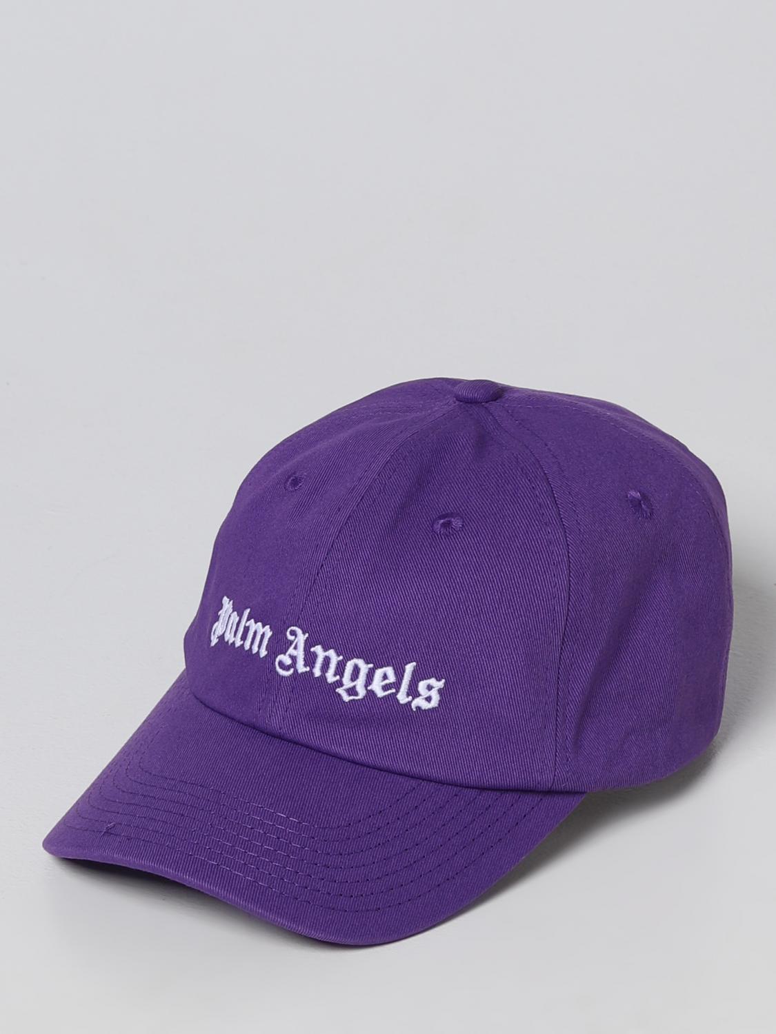 PALM ANGELS 모자: 모자 남성 Palm Angels, 바이올렛 - Img 1
