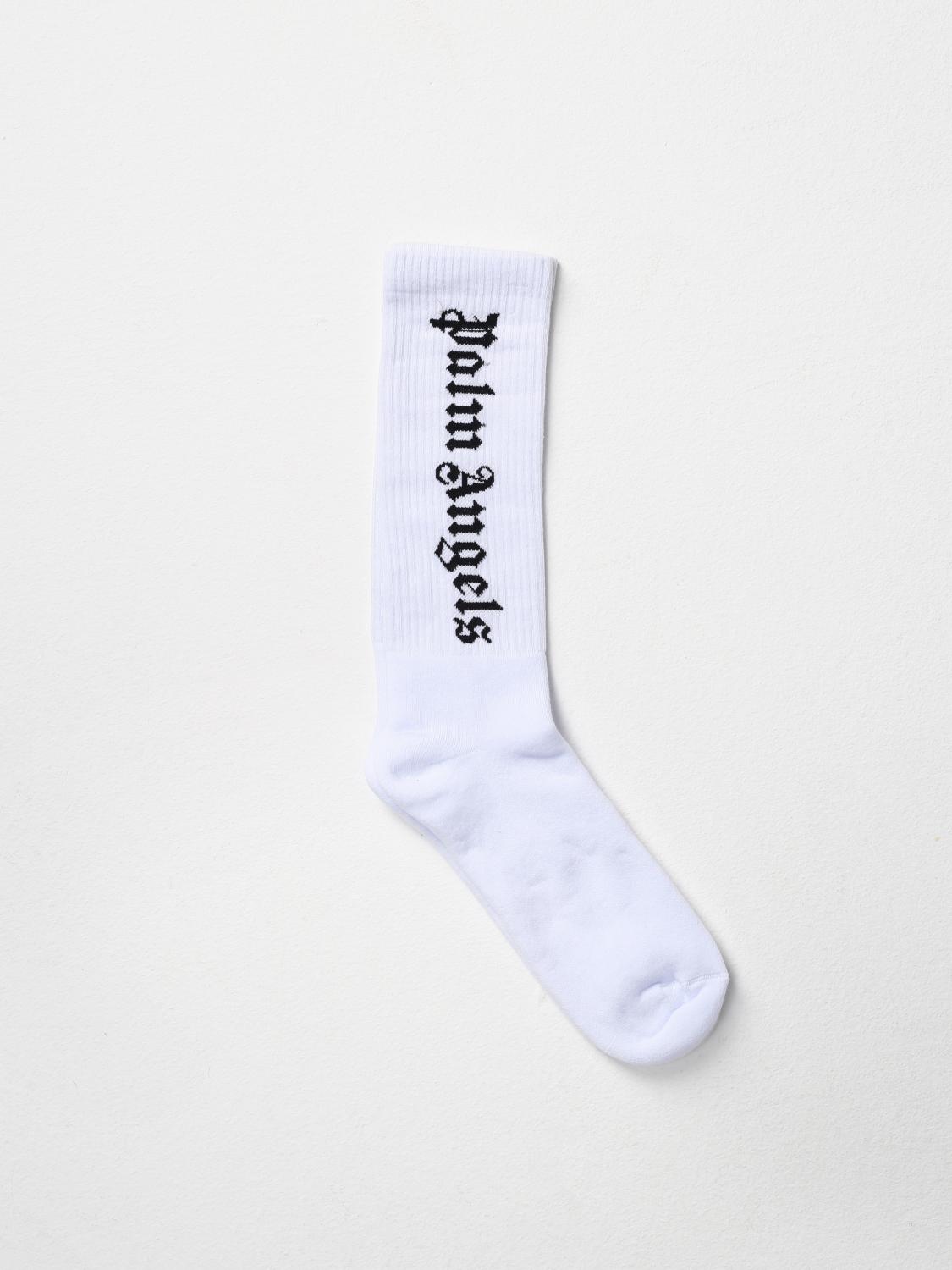 PALM ANGELS SOCKS: Socks men Palm Angels, White - Img 1