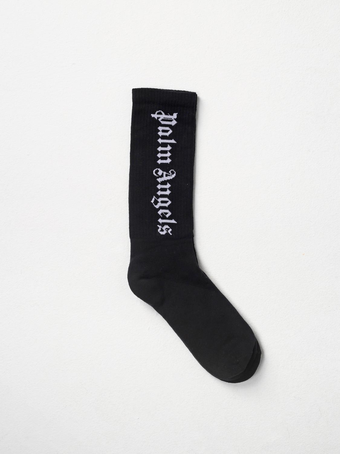 PALM ANGELS ソックス: ソックス メンズ Palm Angels, ブラック - Img 1