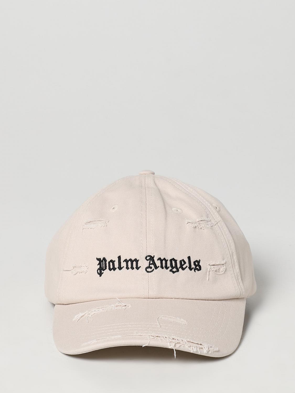 PALM ANGELS CAPPELLO: Cappello Palm Angels in denim used, Beige - Img 2